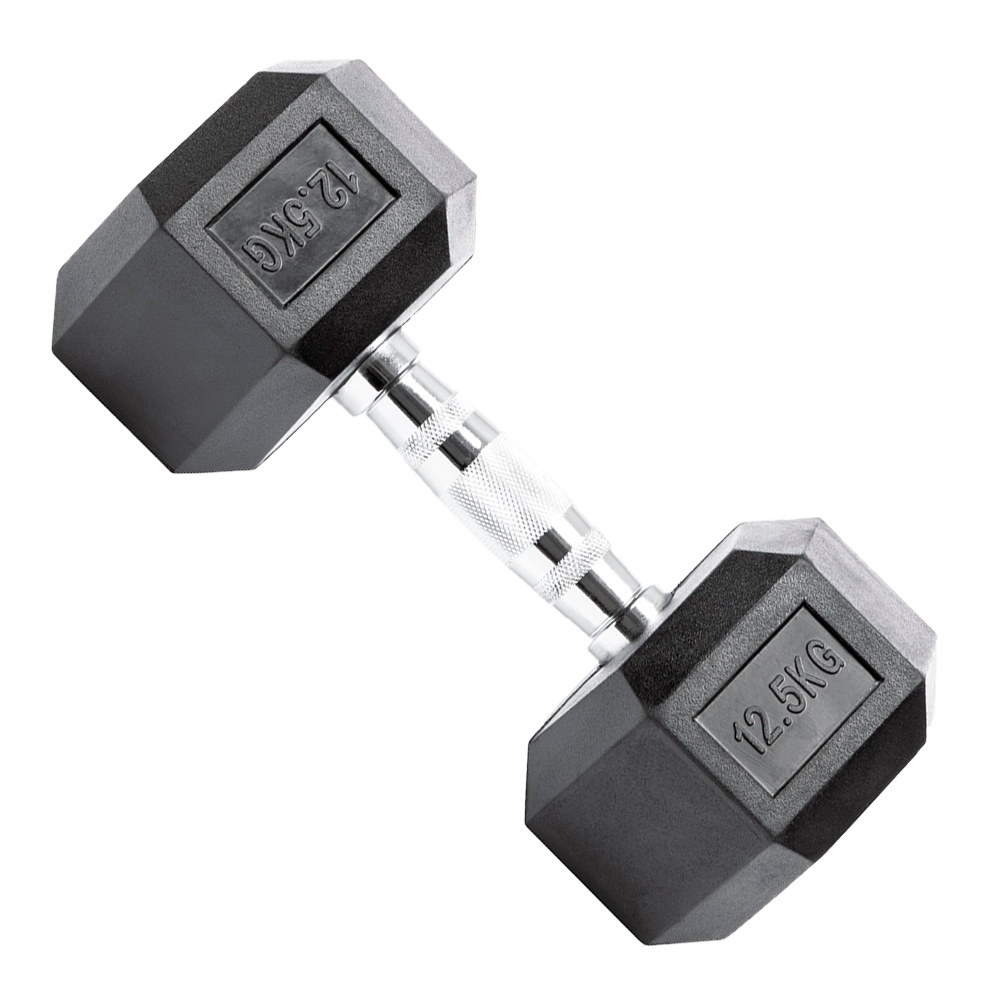 Halteres Dumbbell Sextavado Emborrachados Envolst