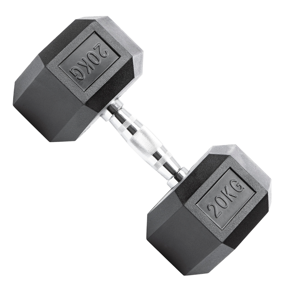 Halteres Dumbbell Sextavado Emborrachados Envolst