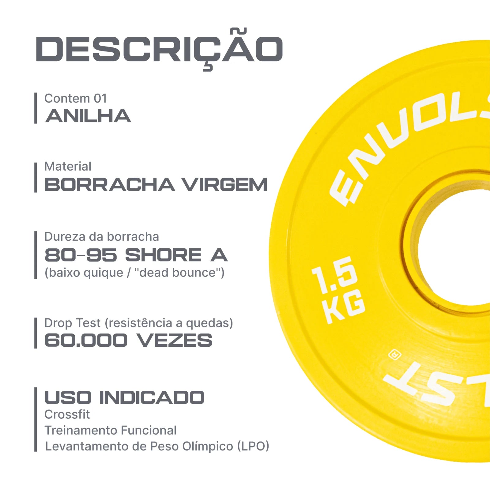 Anilha Olímpica Fracionada