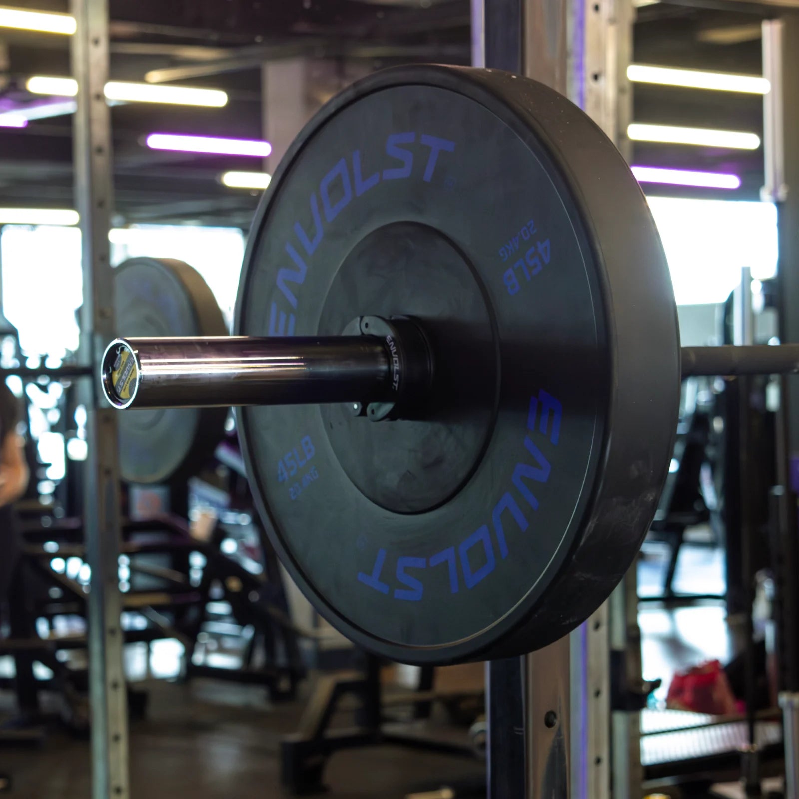 Anilha Olímpica Bumper para Crossfit e LPO IWF 45Lb Envolst