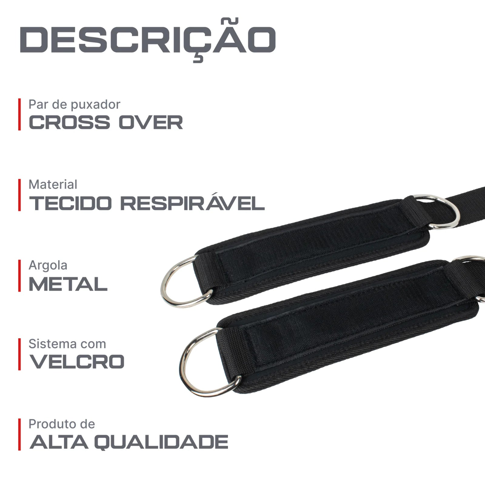 Tornozeleira Alça Ajustável para Polia Crossover Envolst
