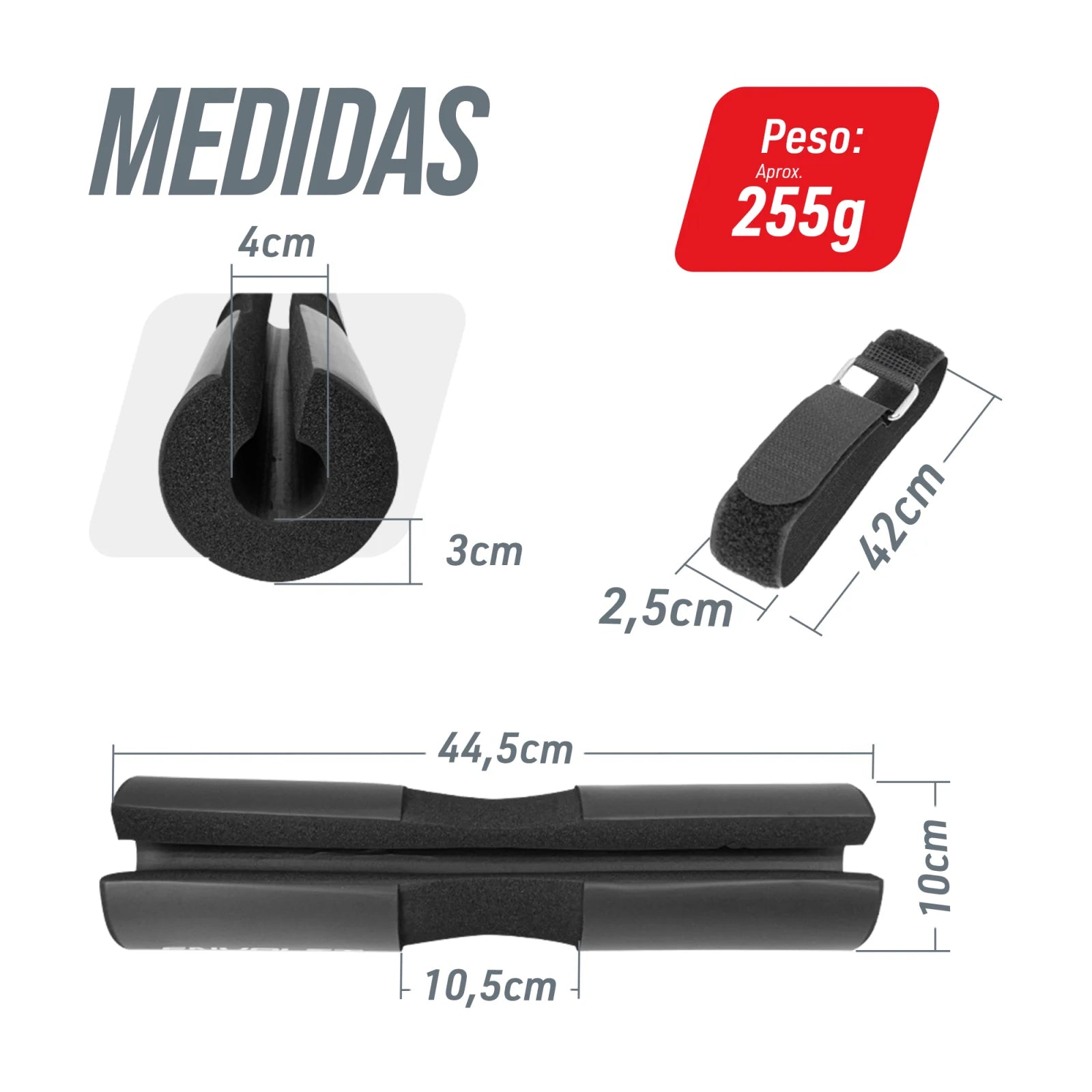 Protetor de Barra de Musculação Almofada Envolst
