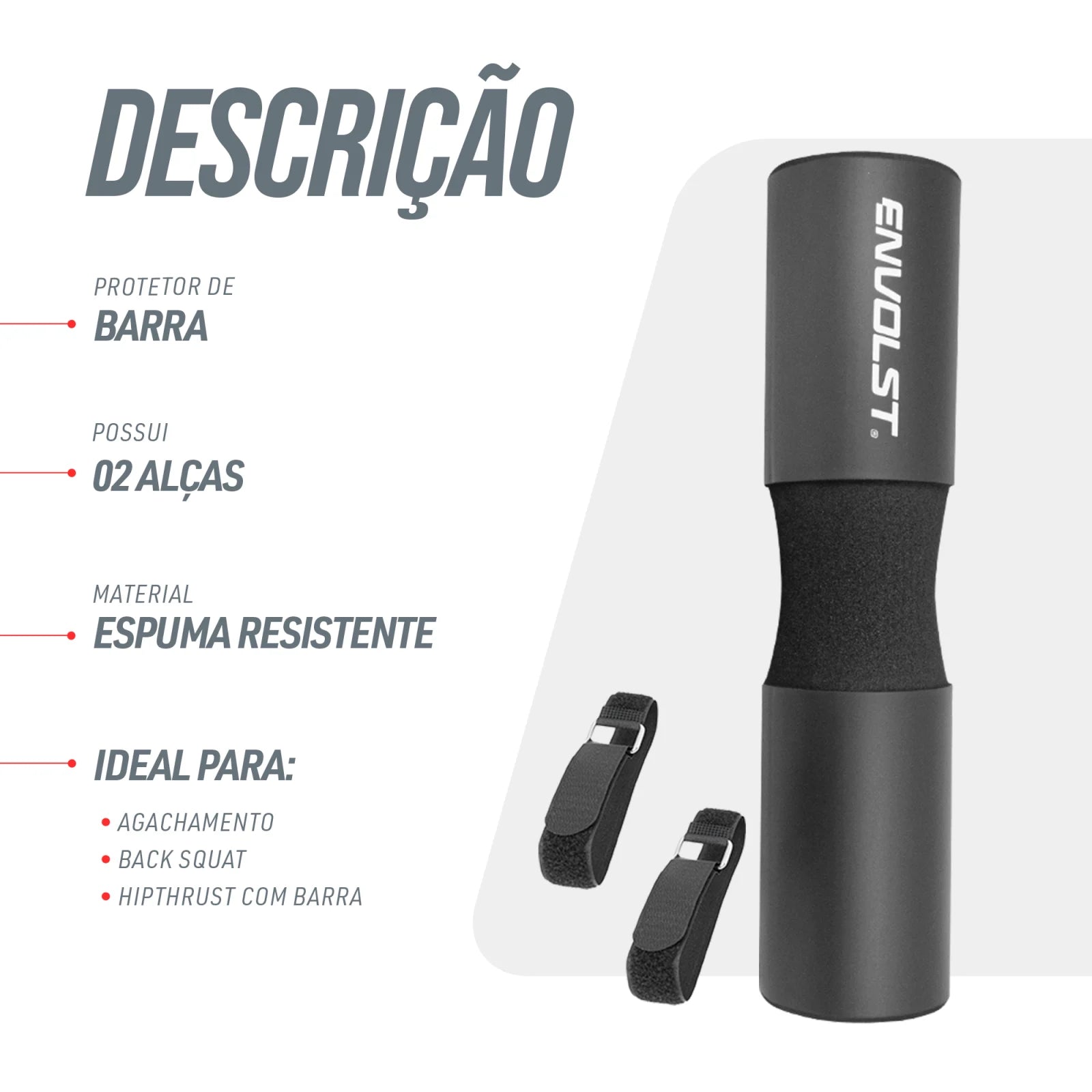 Protetor de Barra de Musculação Almofada Envolst