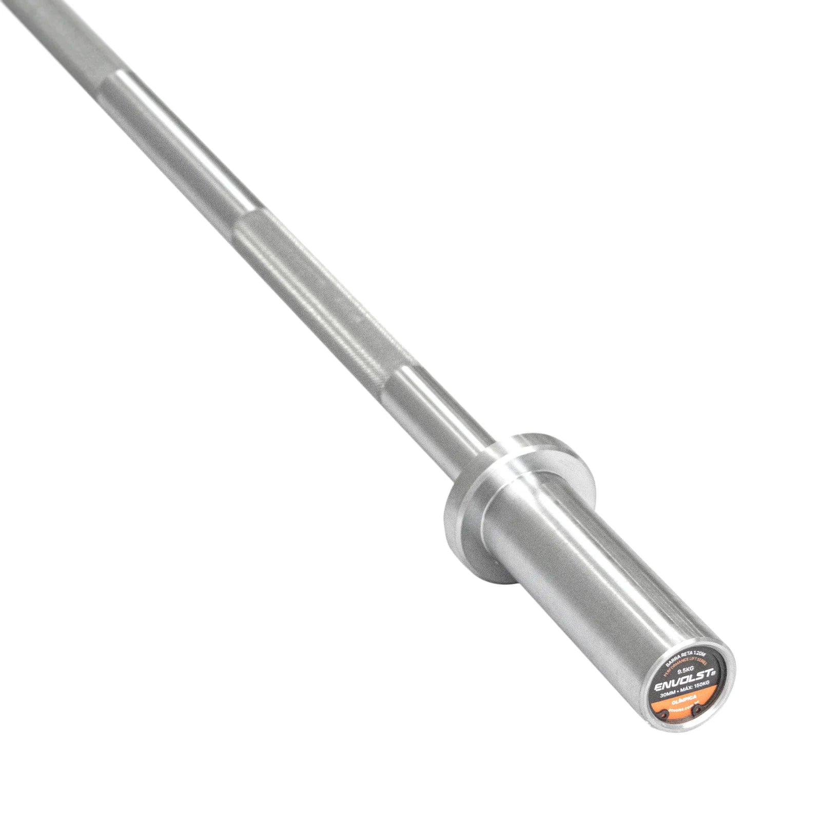 Barra Reta 1,20m Olímpica Hard Cromo Profissional Envolst