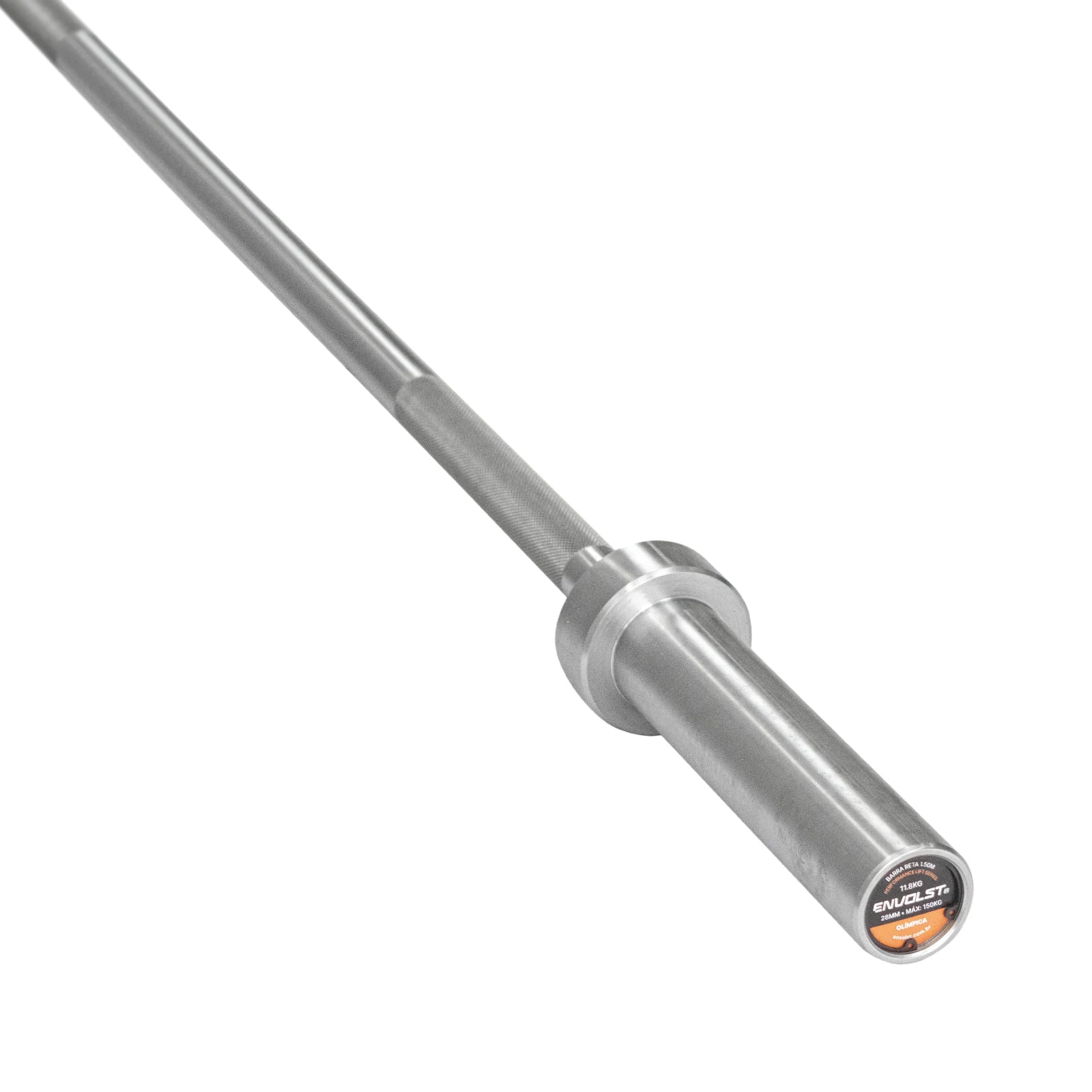 Barra Reta 1,50m Olímpica Hard Cromo Profissional Envolst