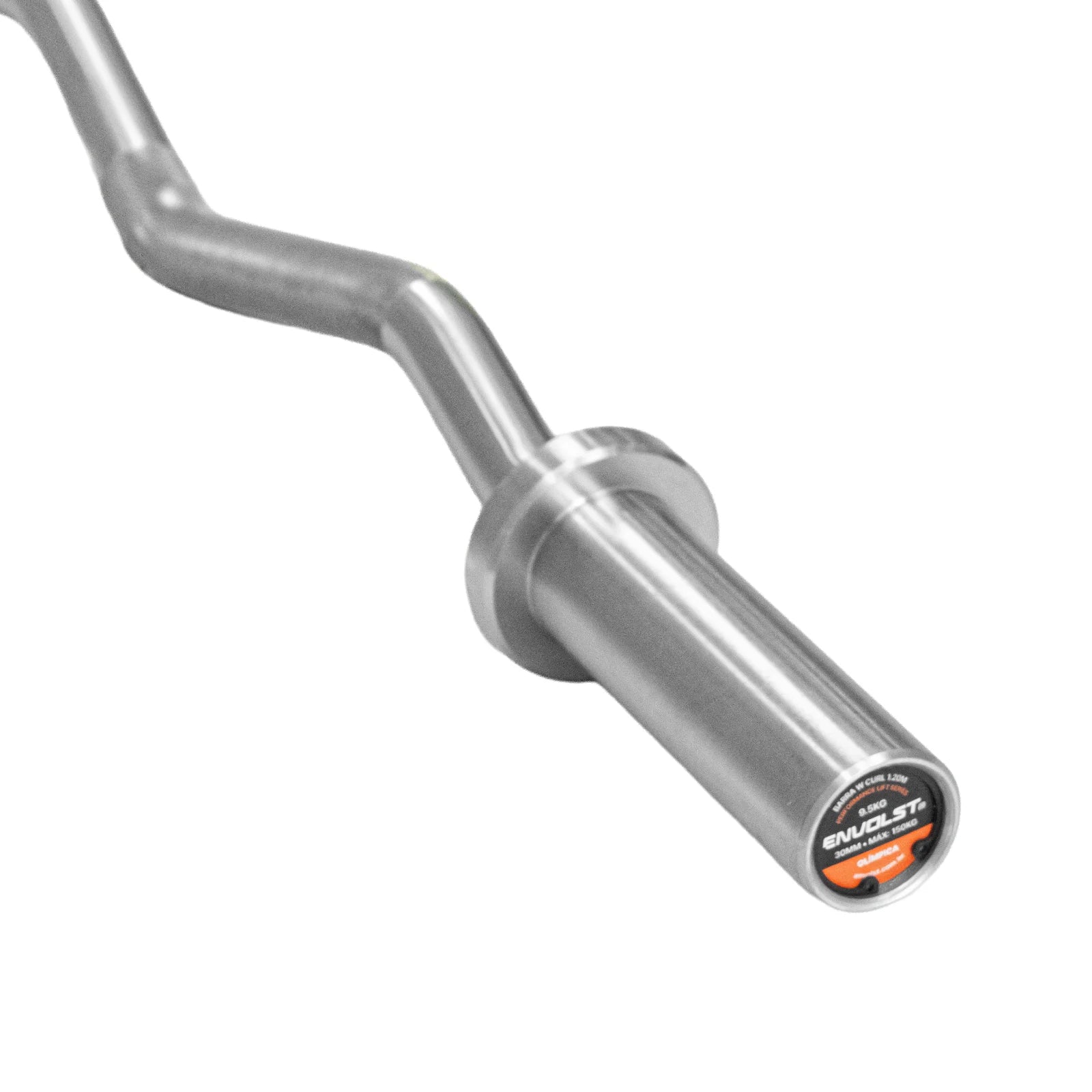 Barra W Curl 1,20m Olímpica Hard Cromo Profissional Envolst