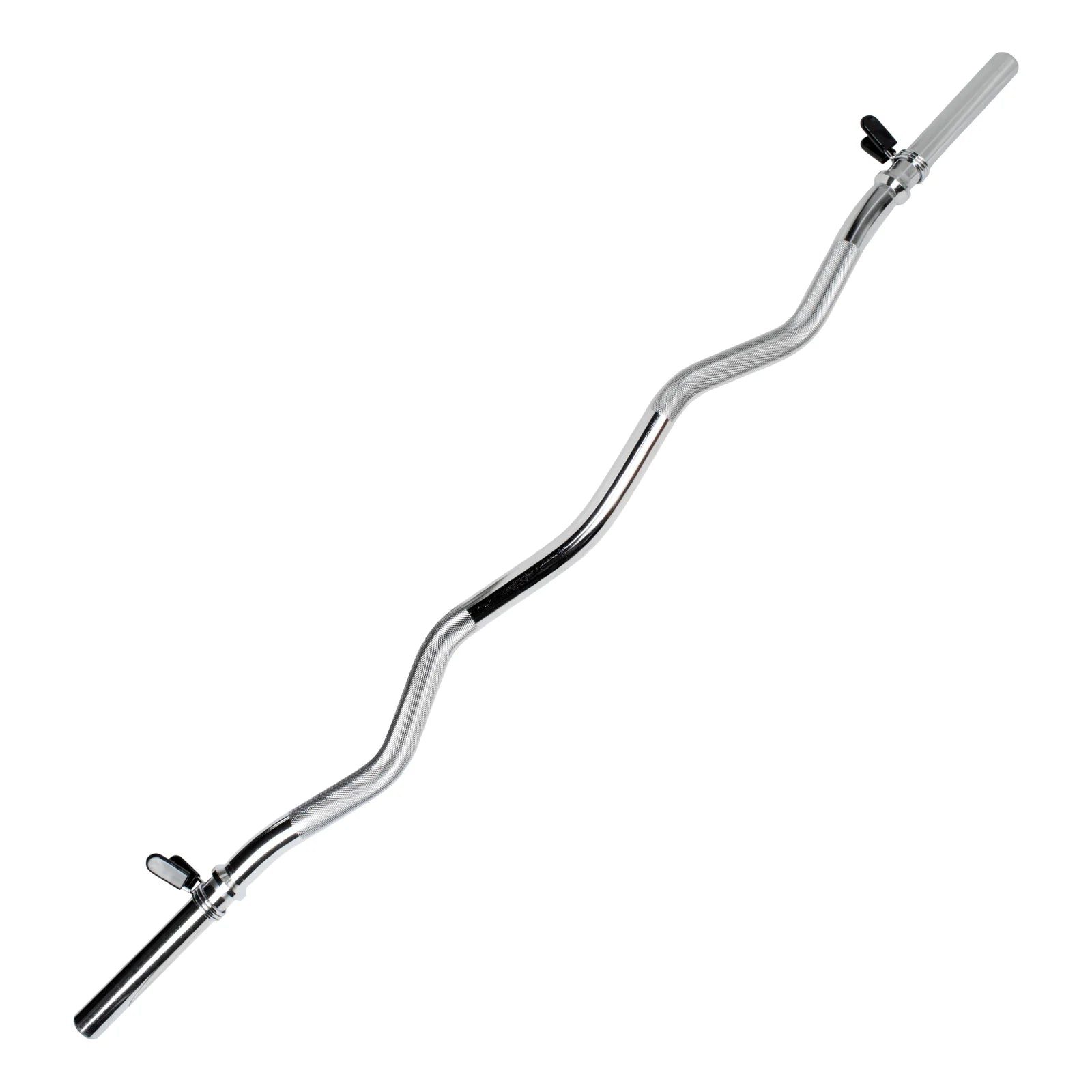 Barra de Musculação W 1,20m Maciça 28mm e Presilhas Envolst