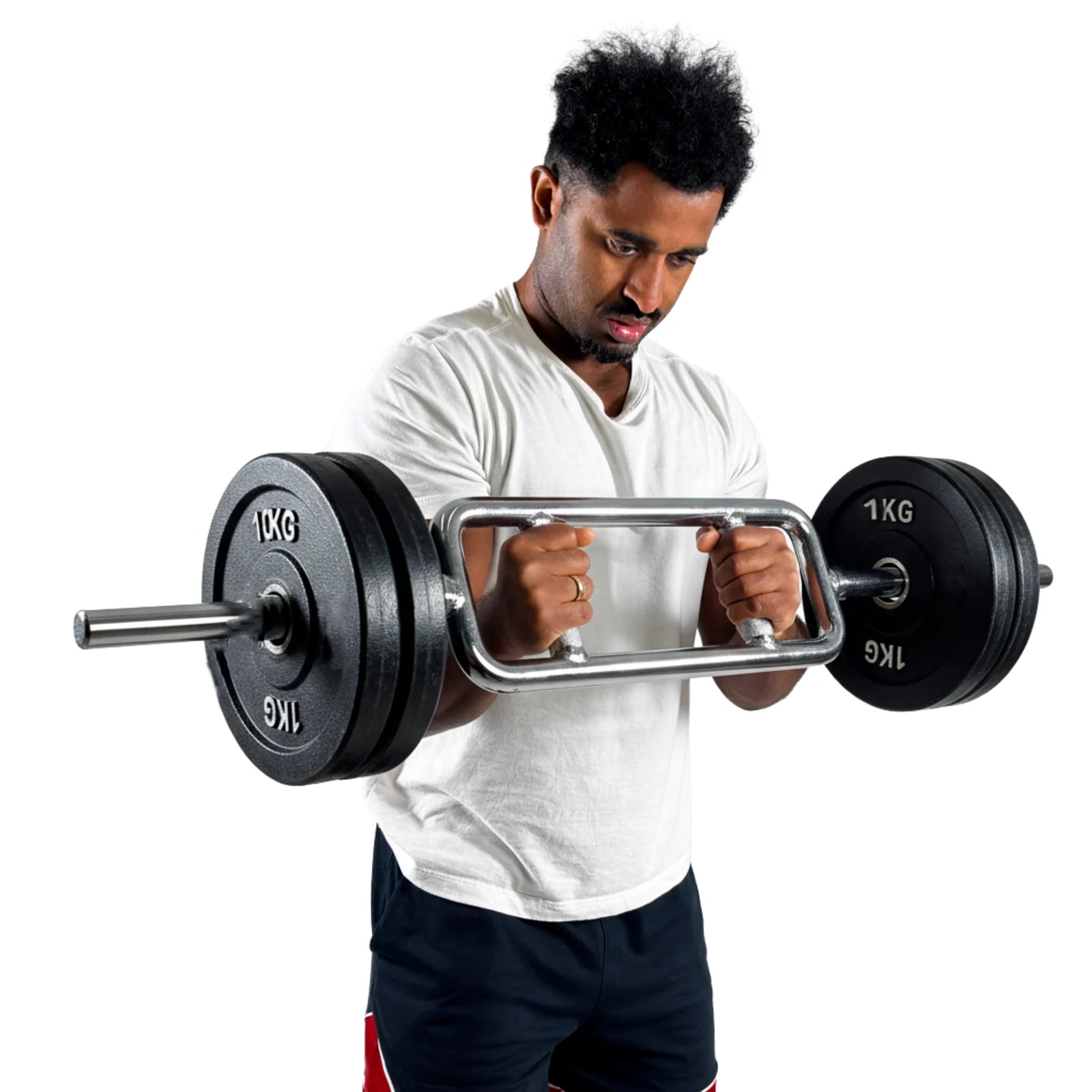 Barra de Musculação H Romana Maciça 28mm e Presilhas Envolst