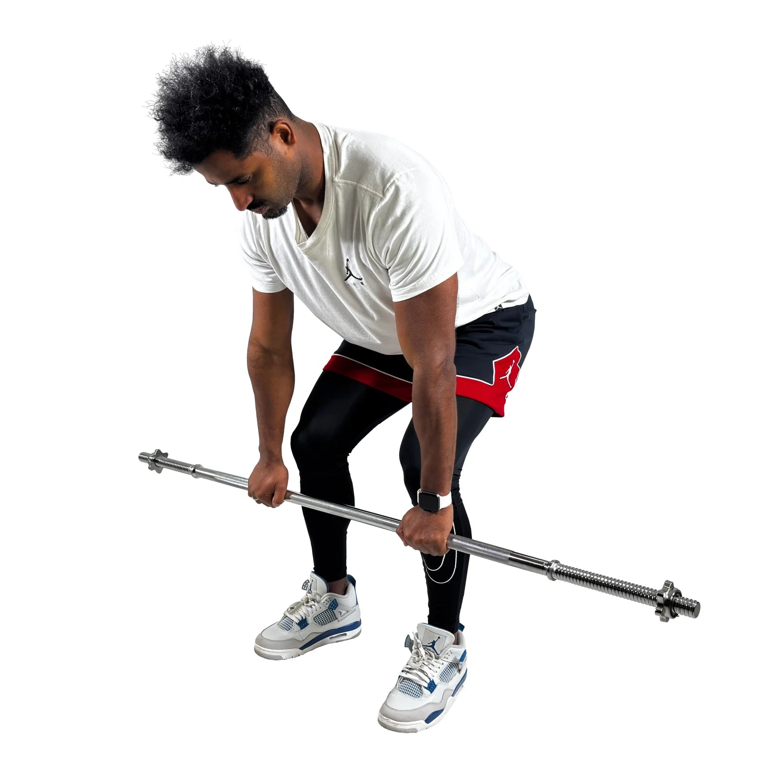 Barra de Musculação Reta 1,50m Maciça 28mm com Rosca Envolst