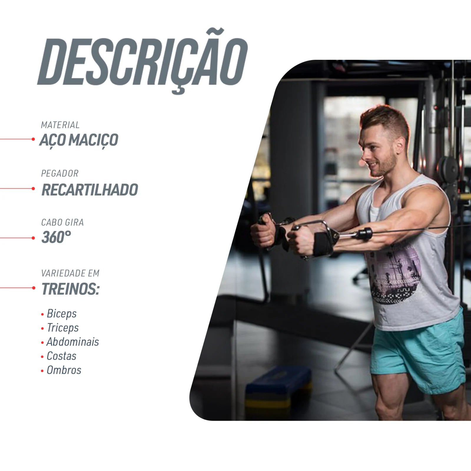 Puxador Estribo Giratório Crossover Cromado Envolst