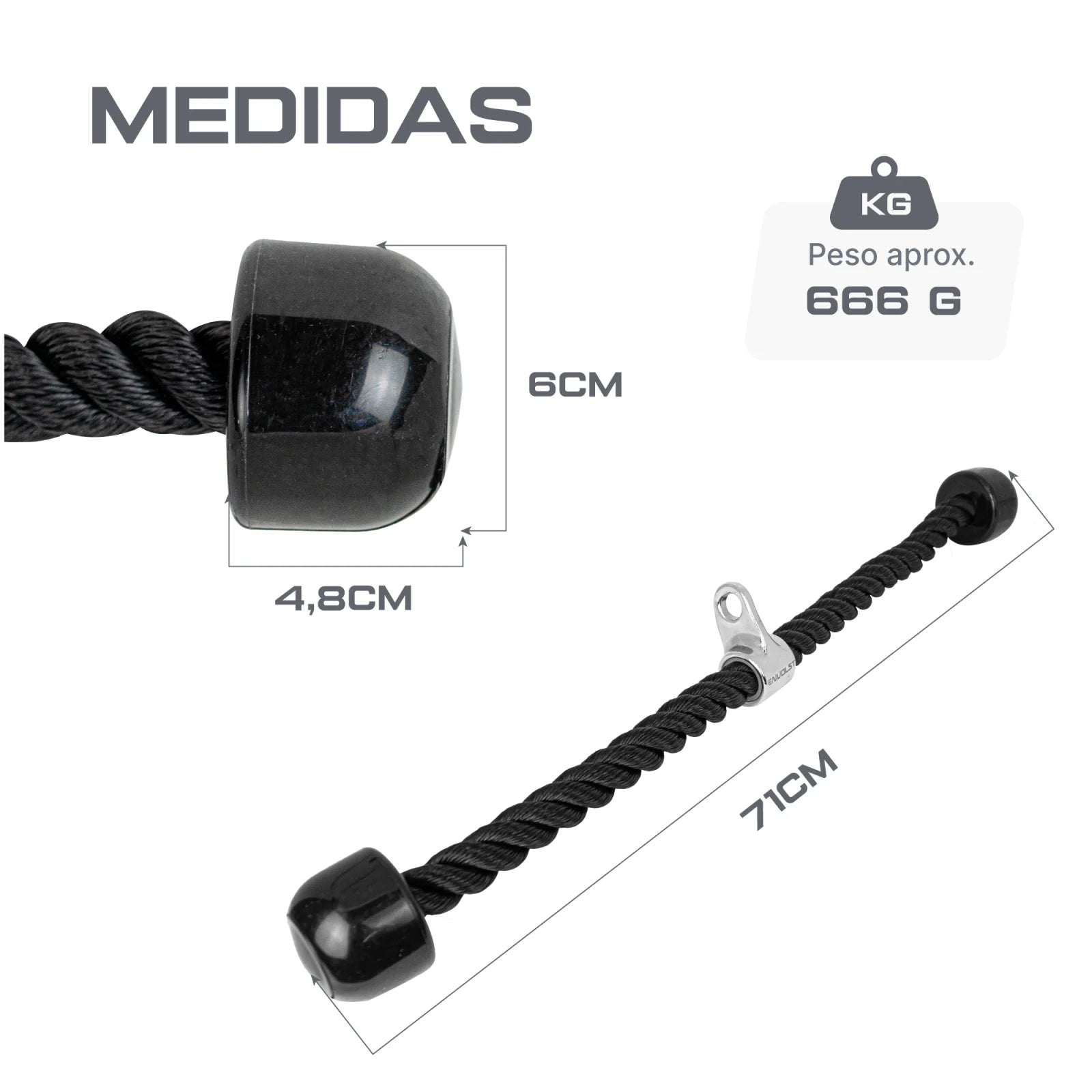 Puxador Corda Crossover Profissional Envolst