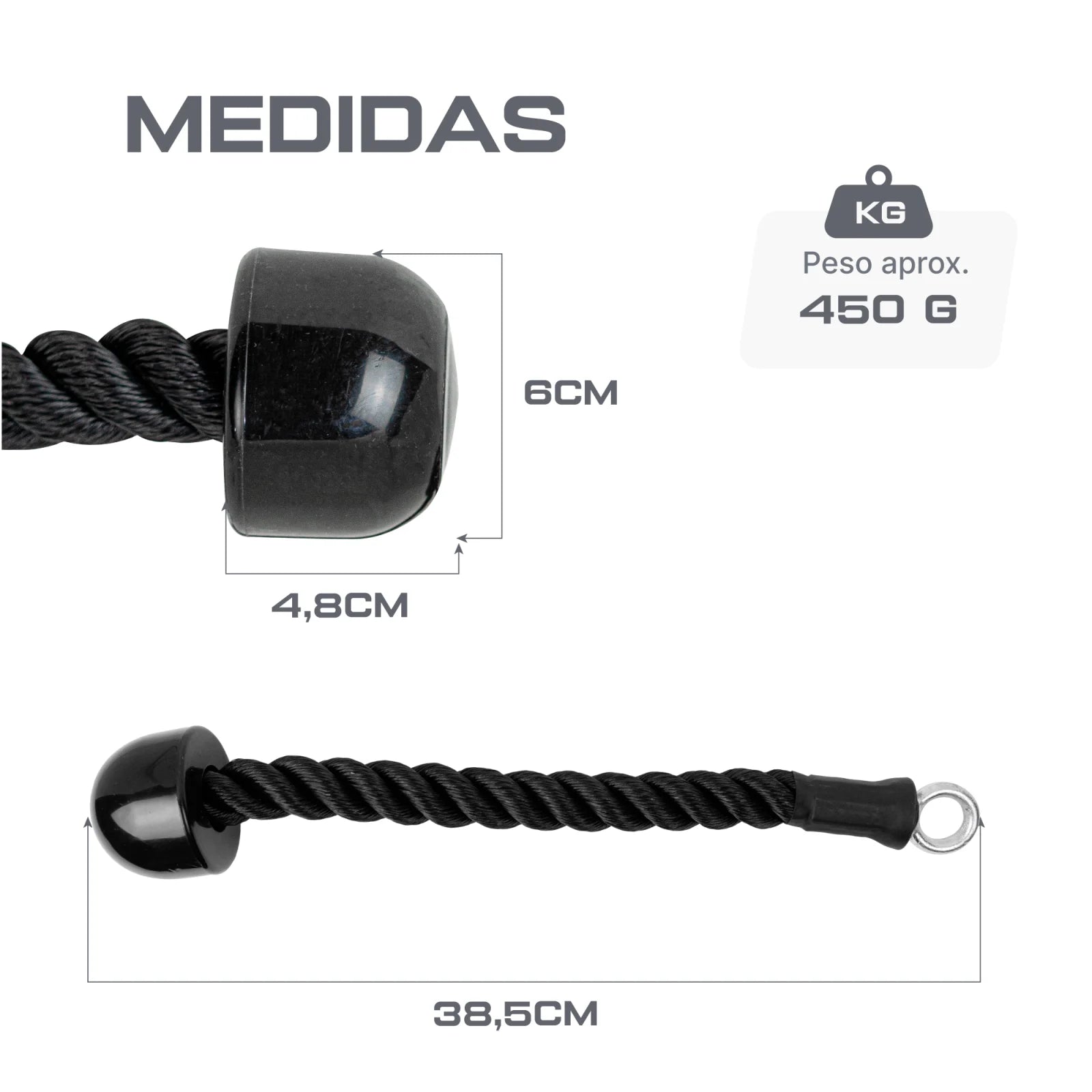 Puxador Corda Unilateral Crossover Profissional Envolst