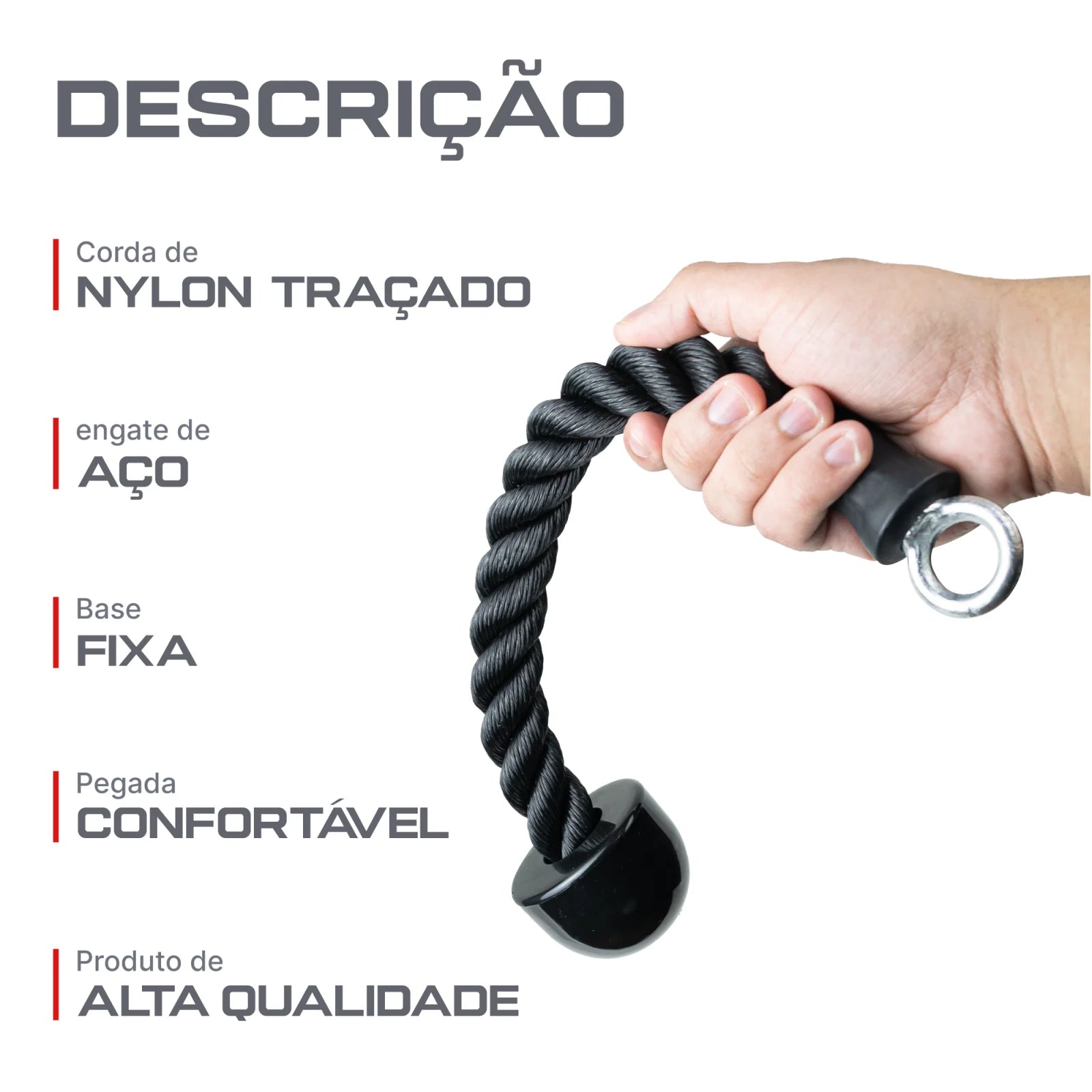Puxador Corda Unilateral Crossover Profissional Envolst