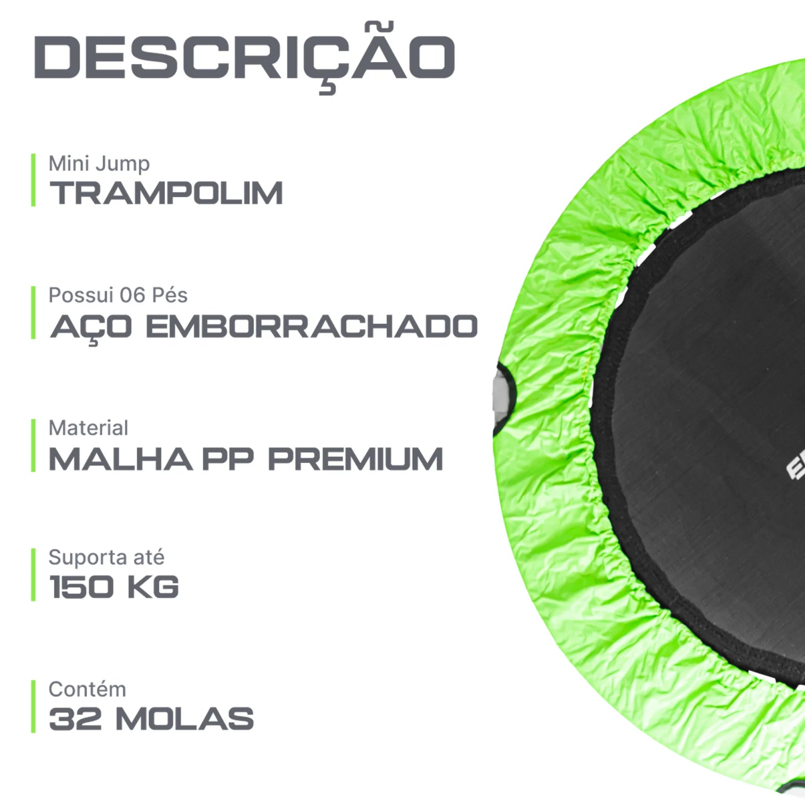 Cama Elástica Mini Jump Dobrável Profissional e Capa Envolst