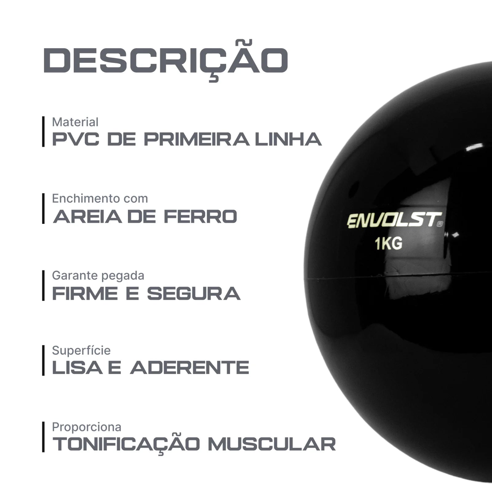Bola Tonificadora Toning Ball 1kg Envolst