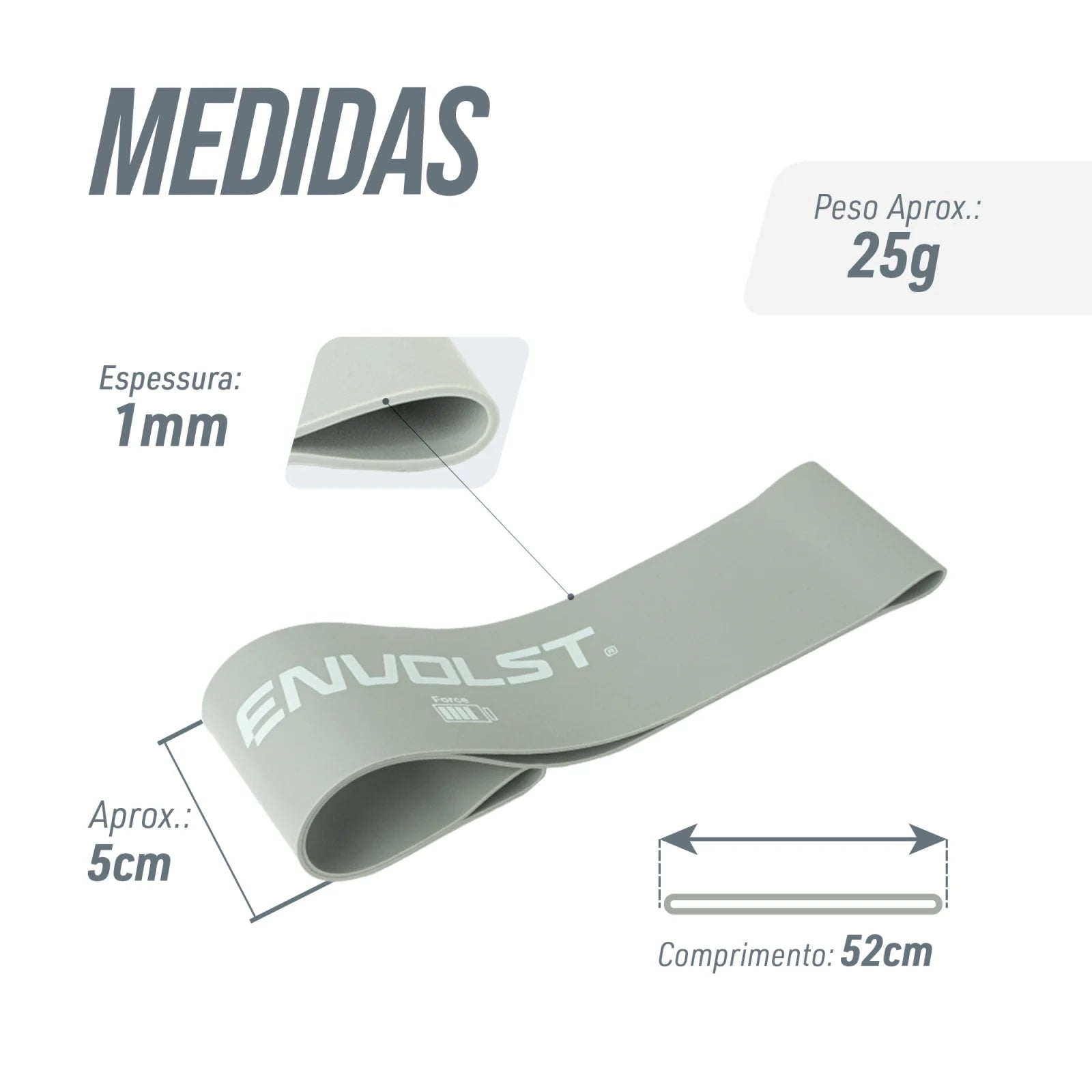Mini Band Intensidade Force Envolst
