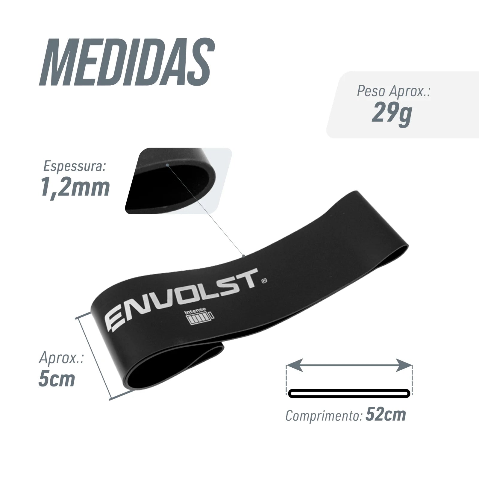 Mini Band Intensidade Force Envolst