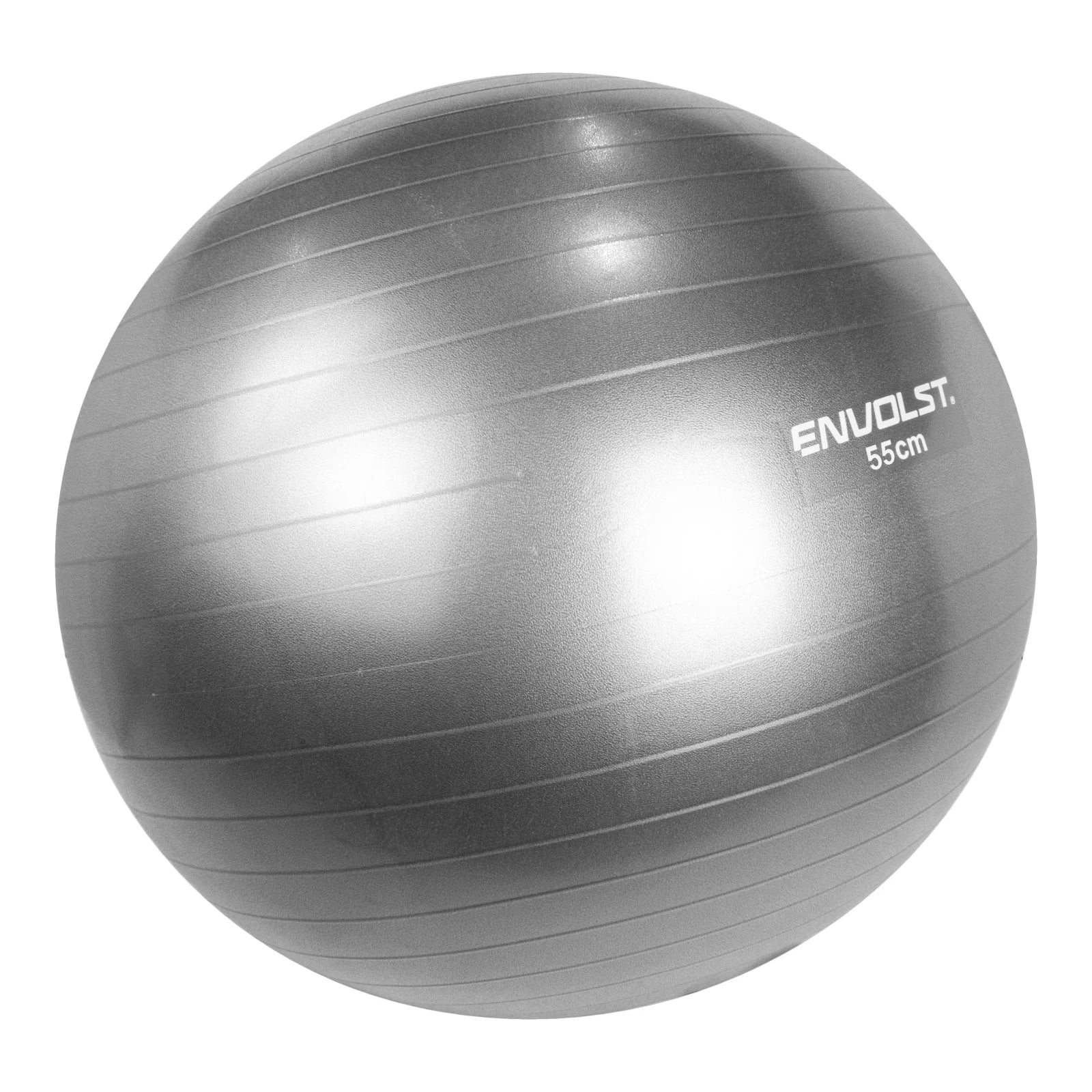 Bola Suíça Gym Ball 55cm Anti Estouro Envolst - Cinza