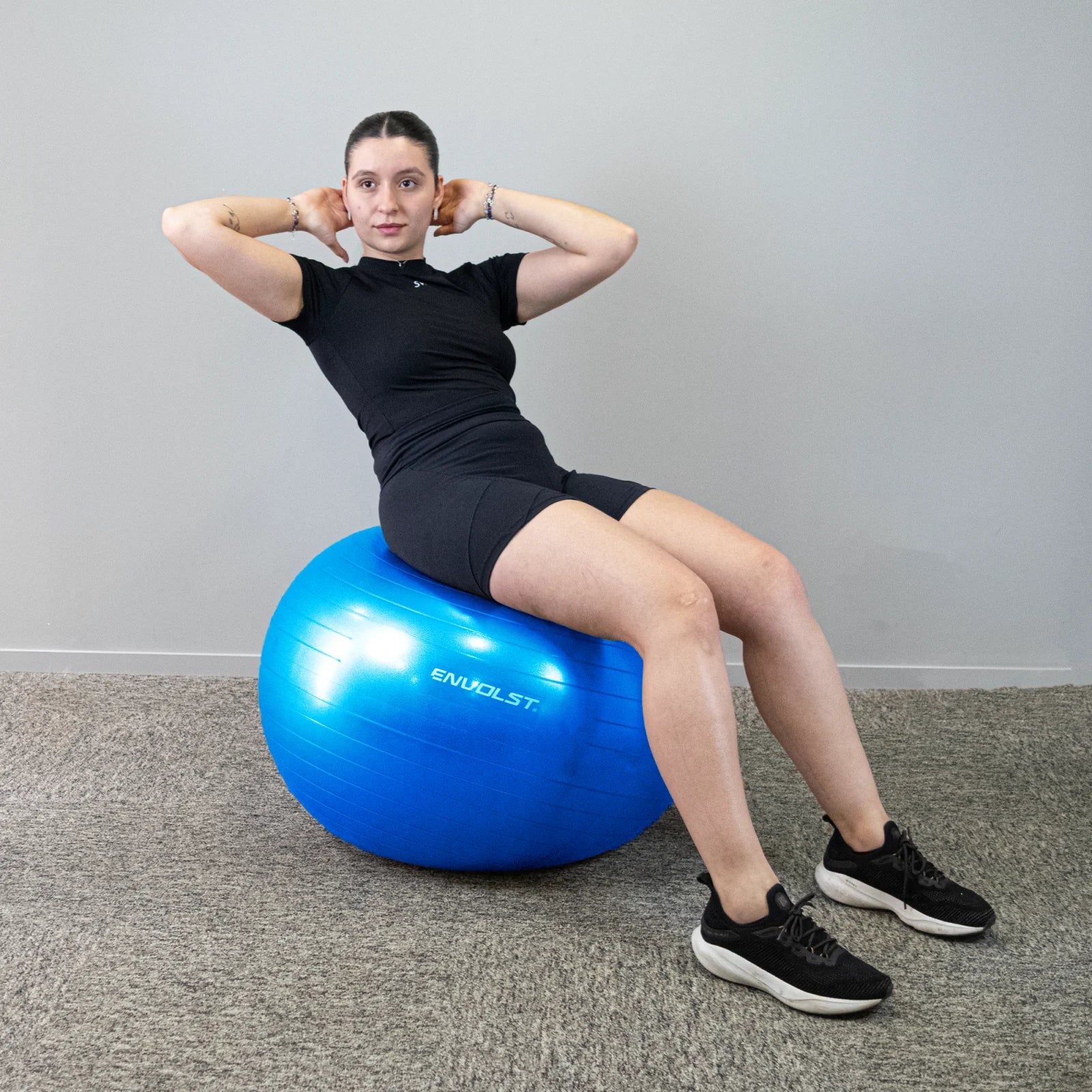 Bola Suíça Gym Ball 75cm Anti Estouro Envolst - Azul