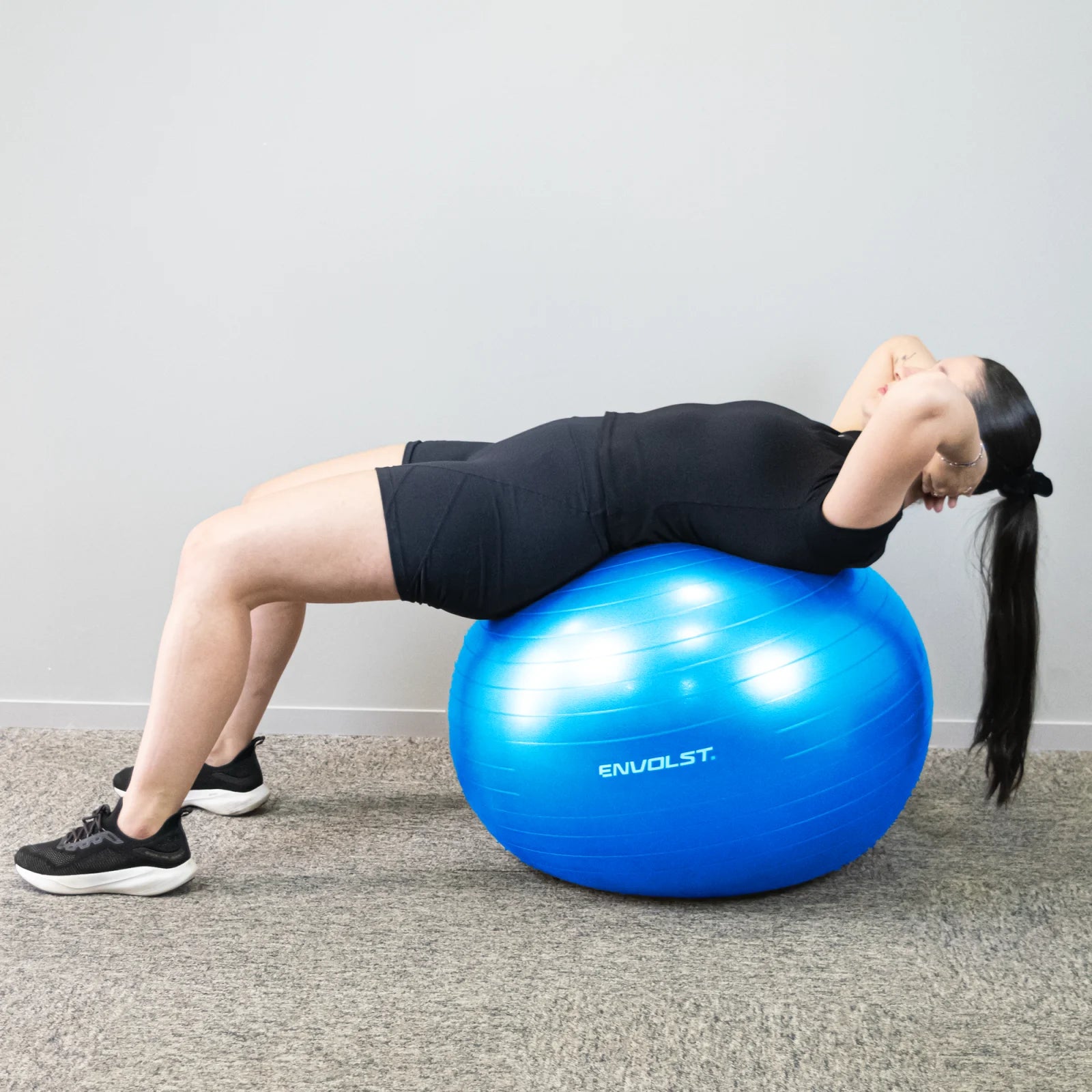 Bola Suíça Gym Ball 75cm Anti Estouro Envolst - Azul