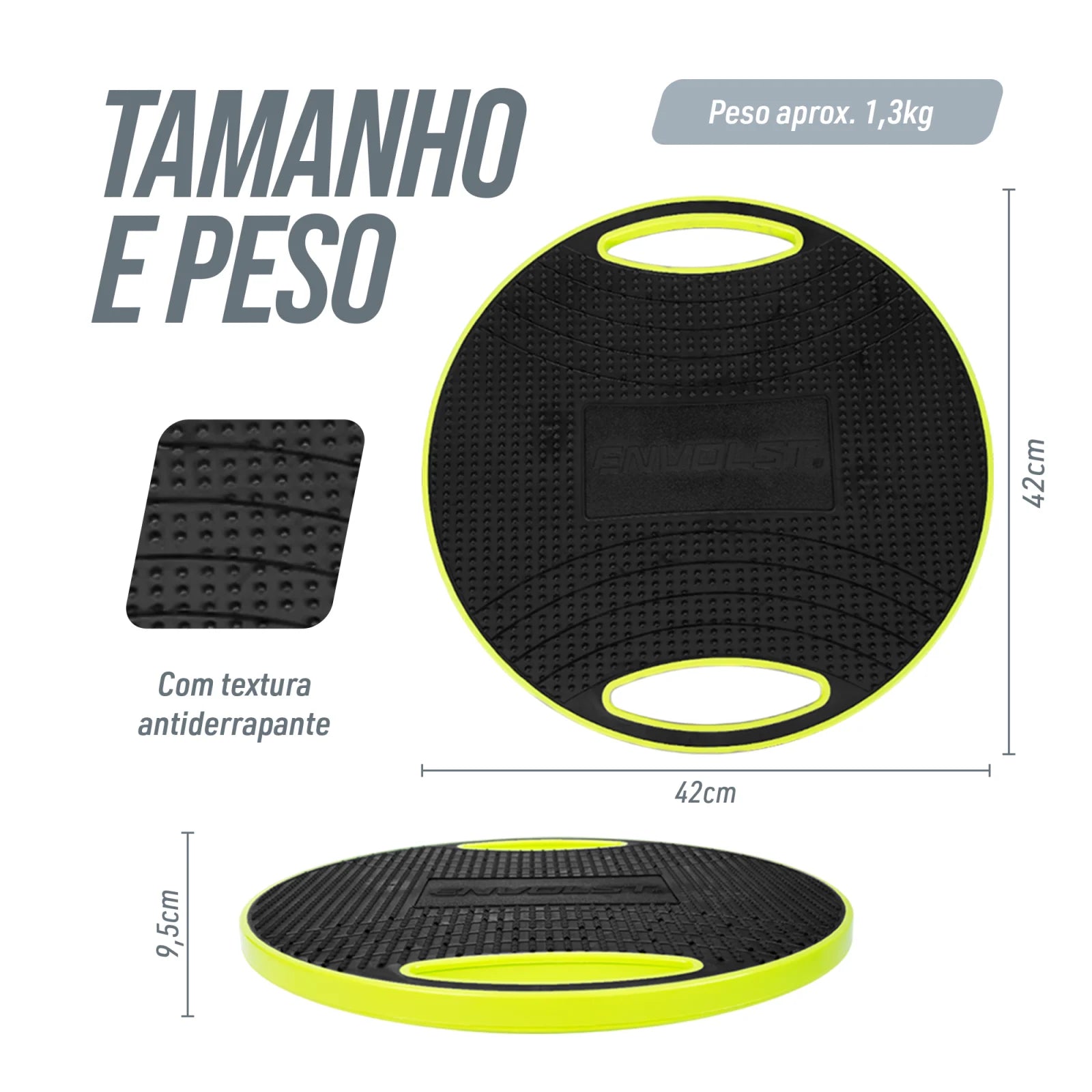 Disco de Equilíbrio Rígido com Pegada Profissional Envolst