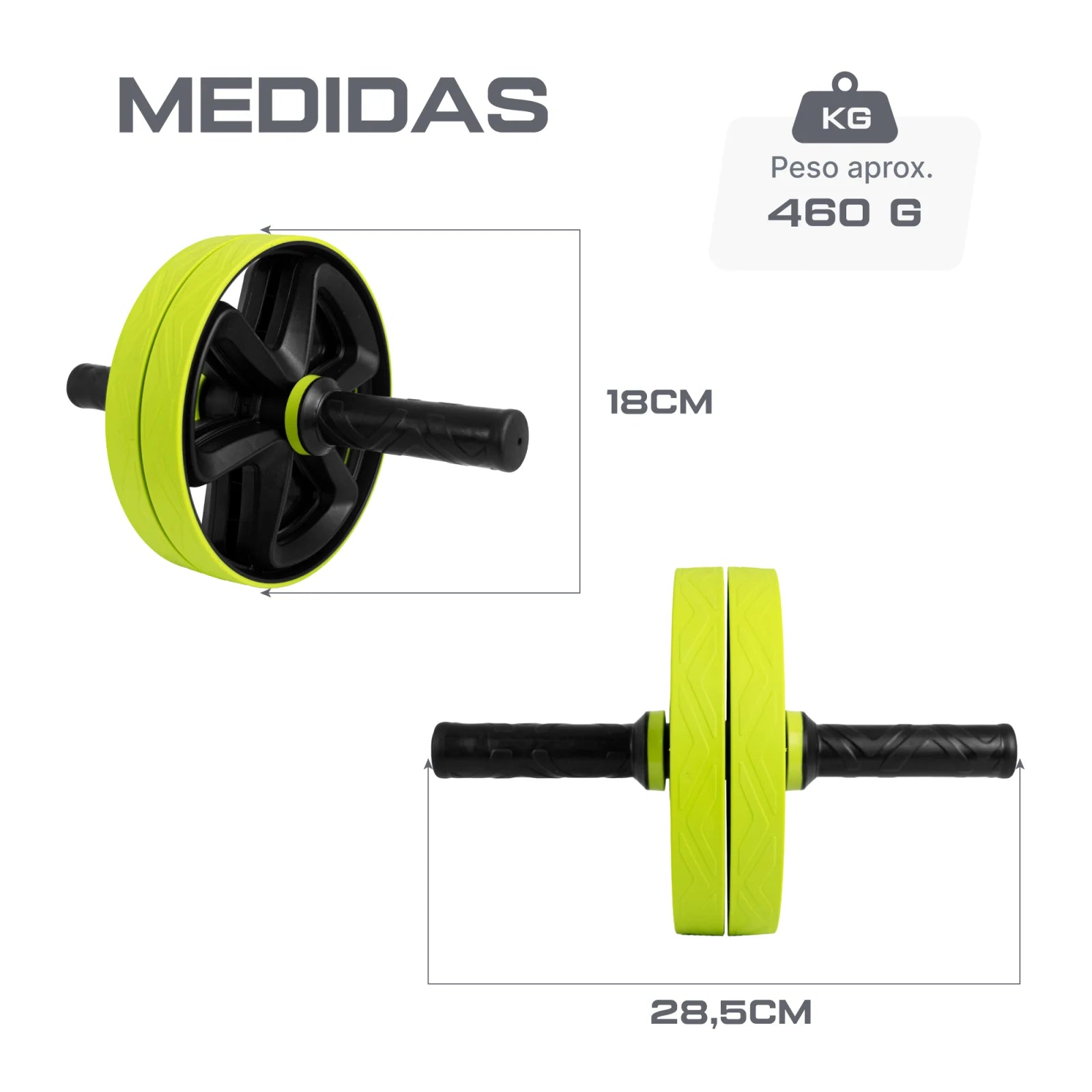 Roda Dupla Abdominal Profissional Envolst
