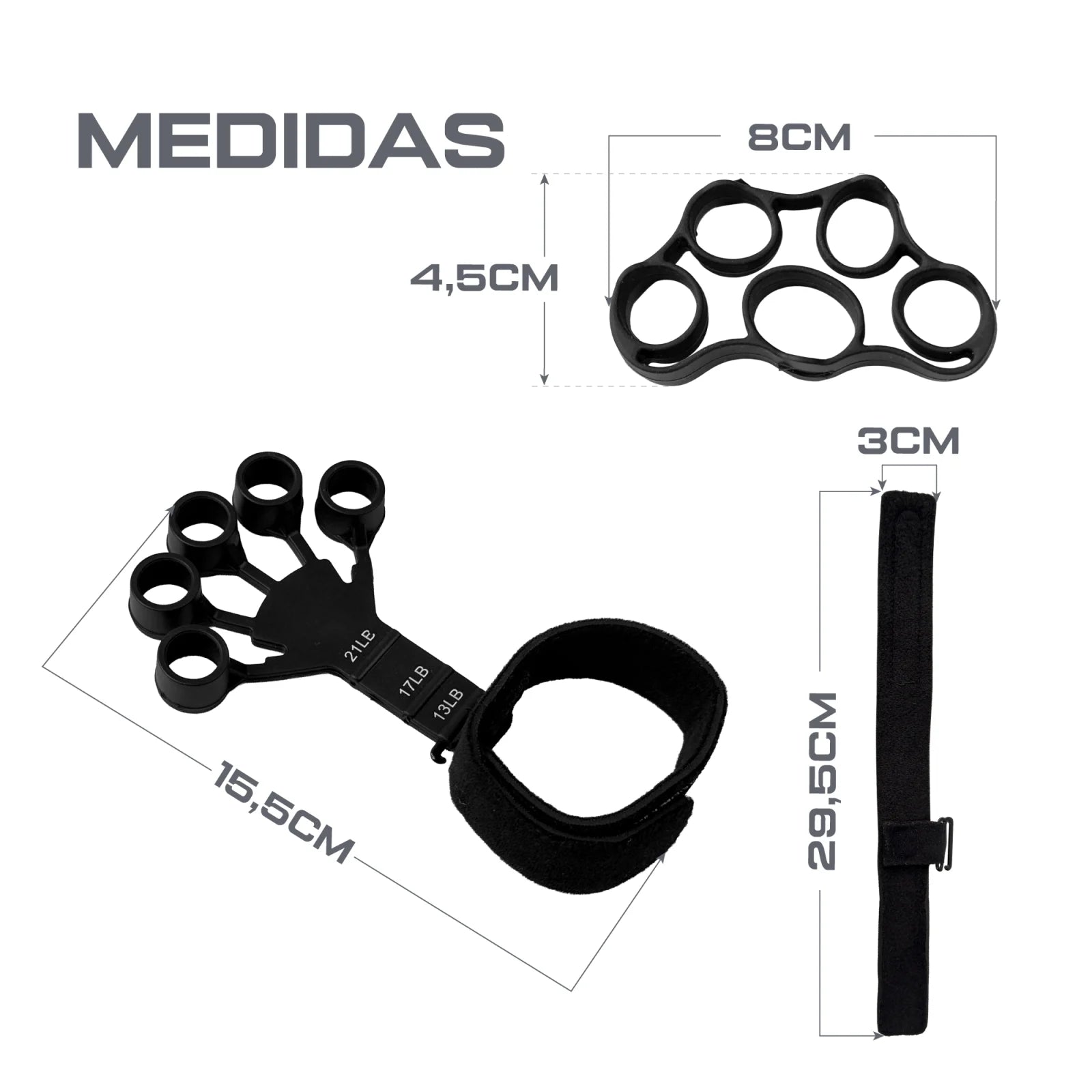 KIT Hand Grip 6 em 1
