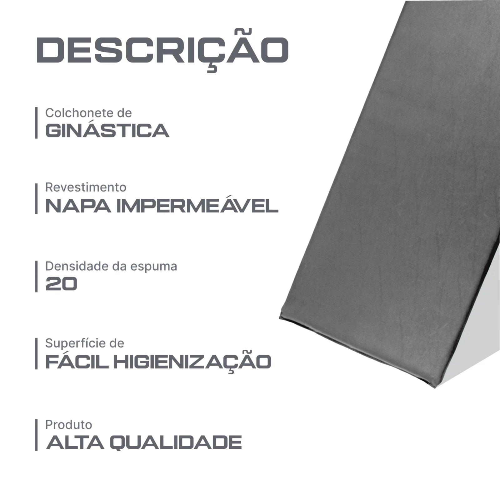 Colchonete de Ginástica 0,90 X 0,40 X 0,03M • D20