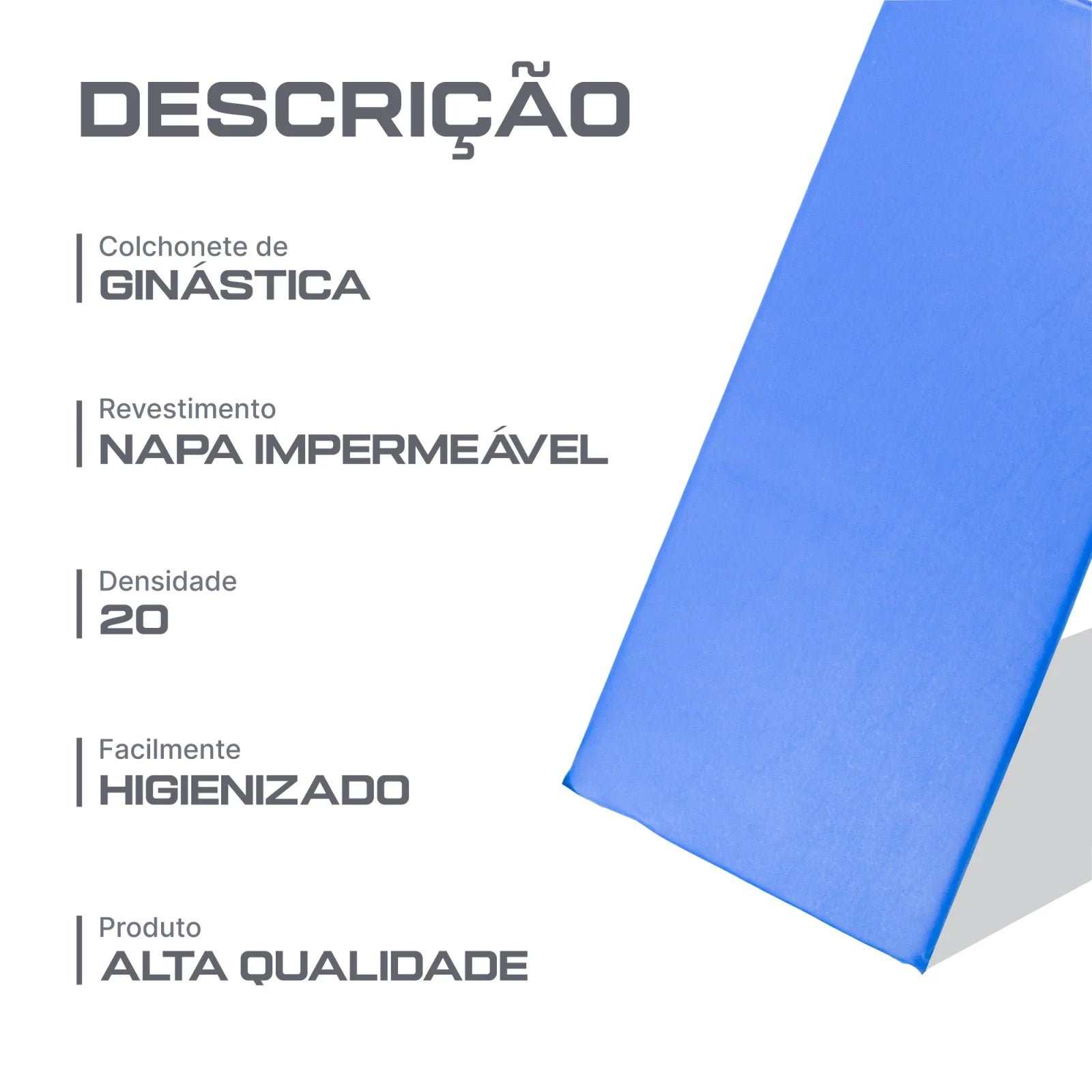 Colchonete de Ginástica 1,00 X 0,50 X 0,03M • D20