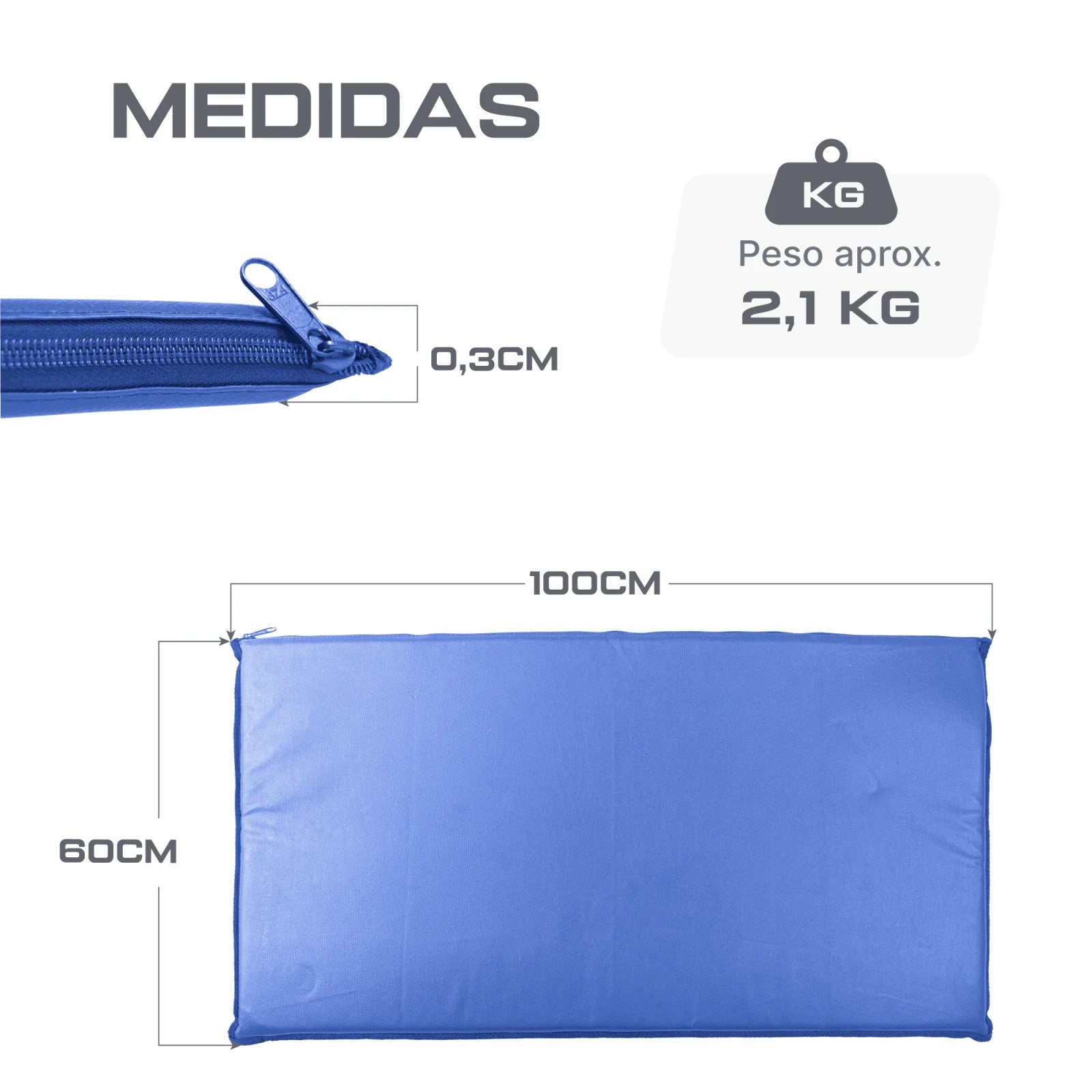 Colchonete Premium 1,0 X 0,60 X 0,03M • D80