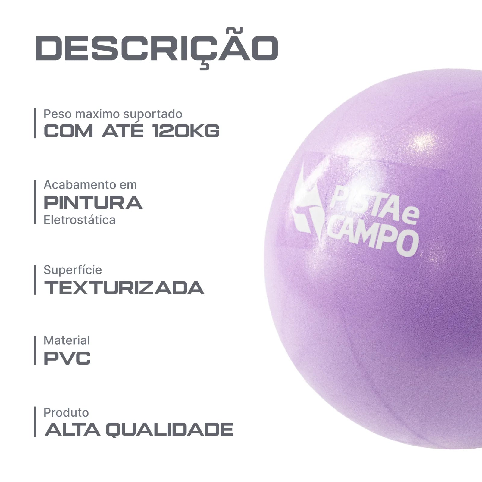 Bola de pilates inflável overball 25cm