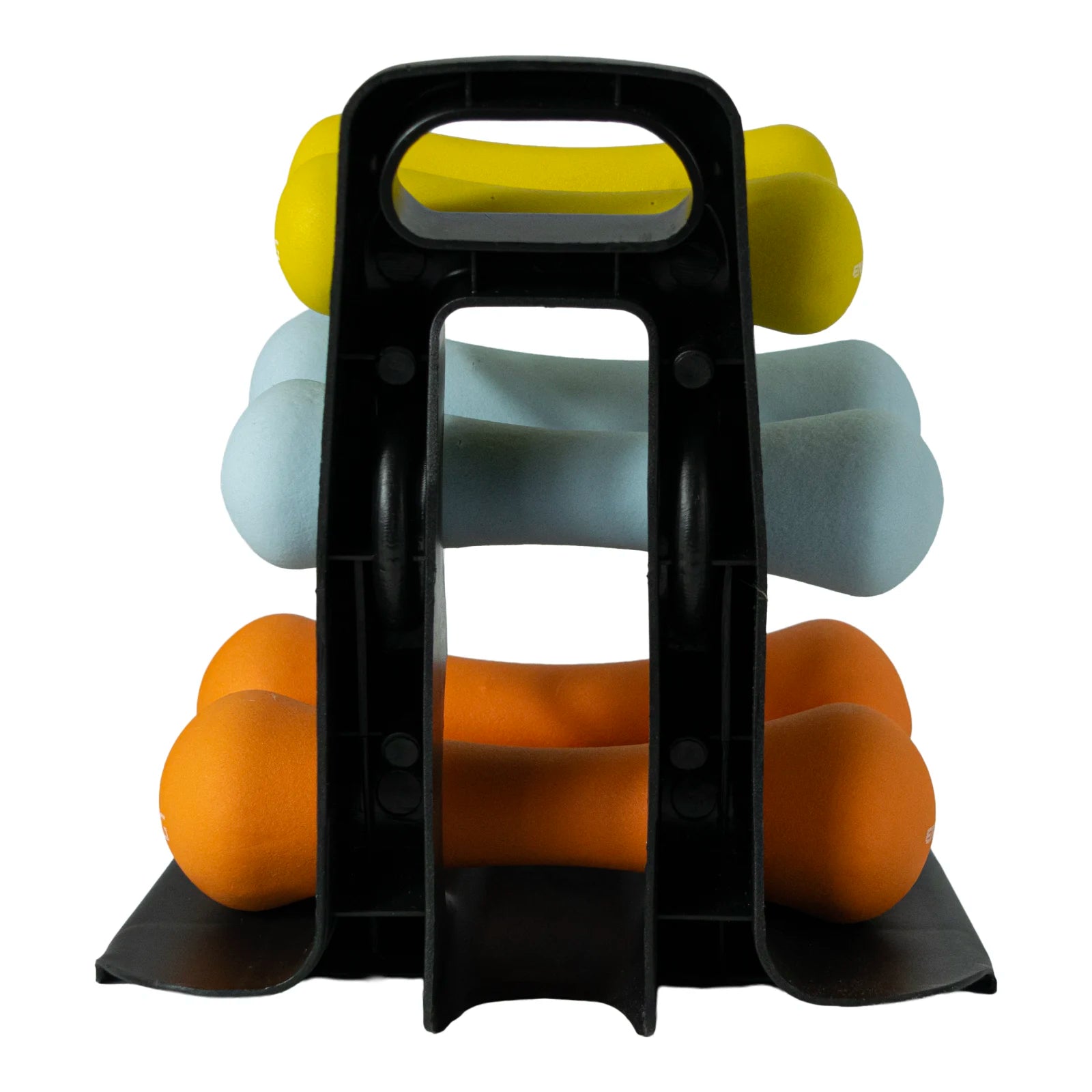 Conjunto 6 Halteres Neoprene 0,5 1 e 1,5kg e Suporte Envolst