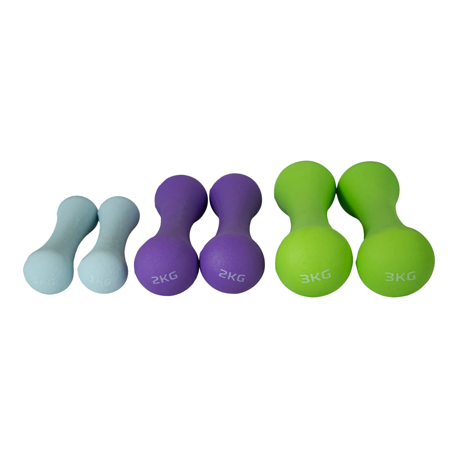 Conjunto 6 Halteres Neoprene 1, 2 e 3kg e Suporte Envolst
