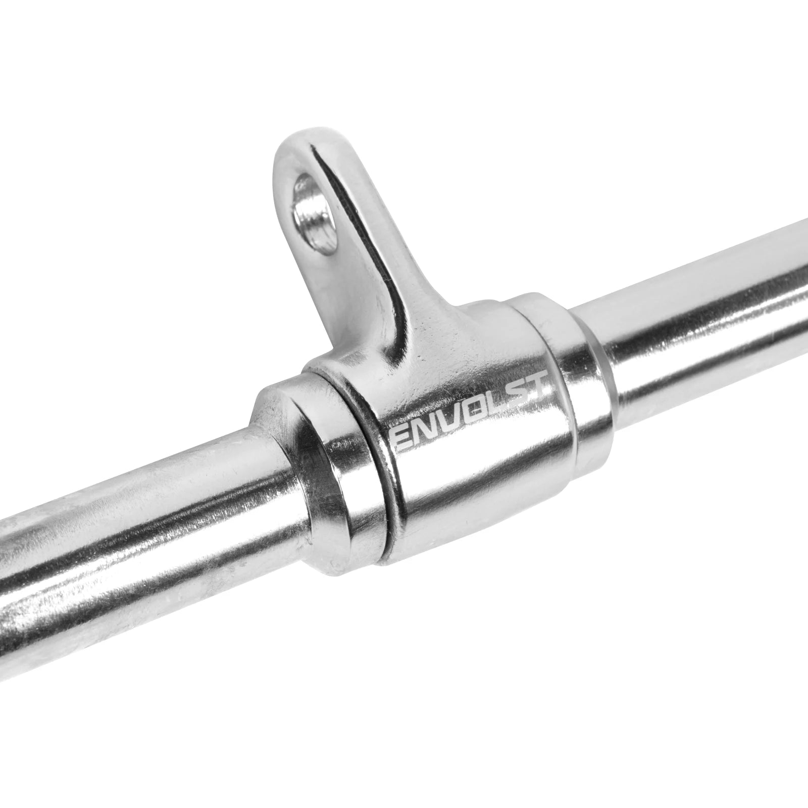 Puxador Pulley Costas 1,20m Cromado Maciço com Giro Envolst