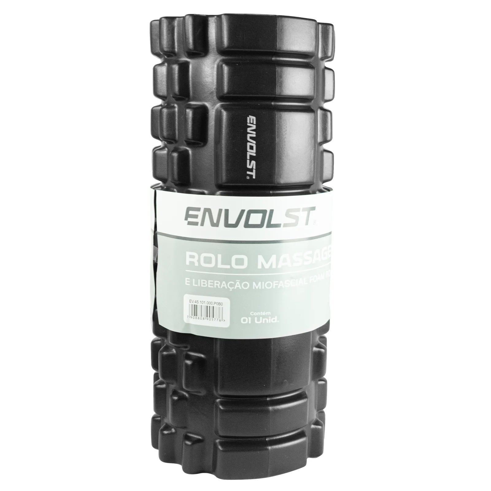 Rolo de Massagem e Liberação Miofascial Foam Roller Envolst - Preto