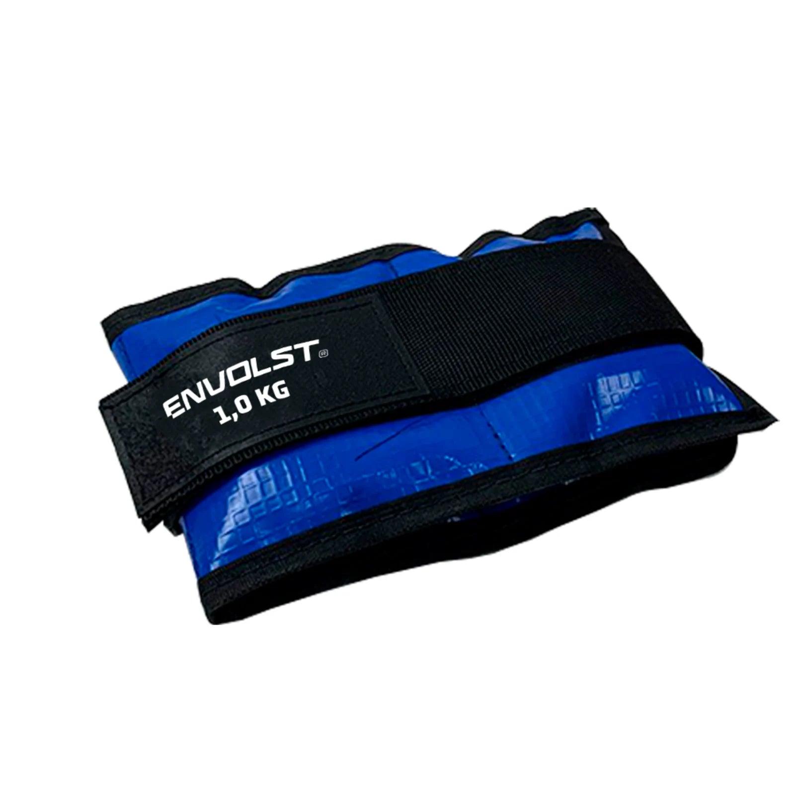 Tornozeleira caneleira em vinilona azul profissional 1kg Envolst - par