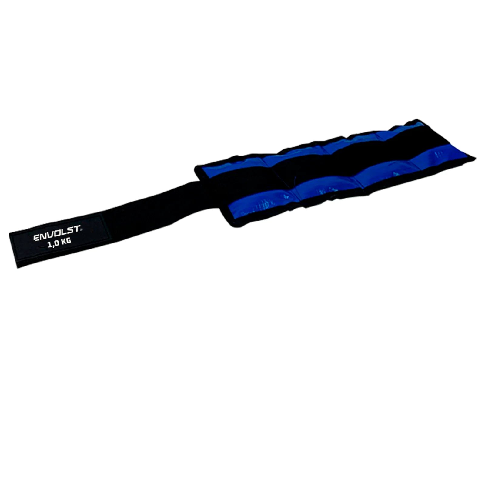 Tornozeleira caneleira em vinilona azul profissional 1kg Envolst - par