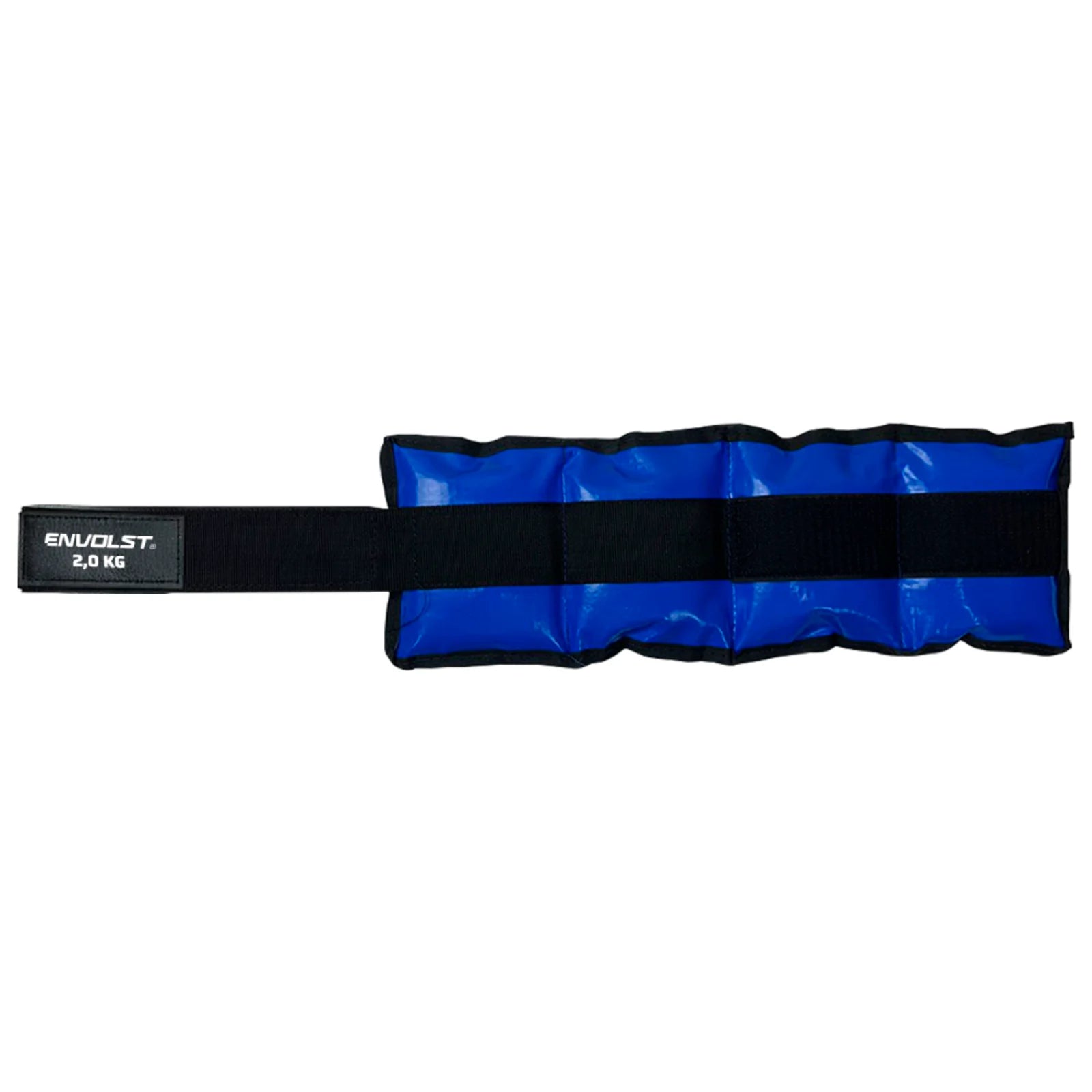 Tornozeleira caneleira em vinilona azul profissional 2kg Envolst - par