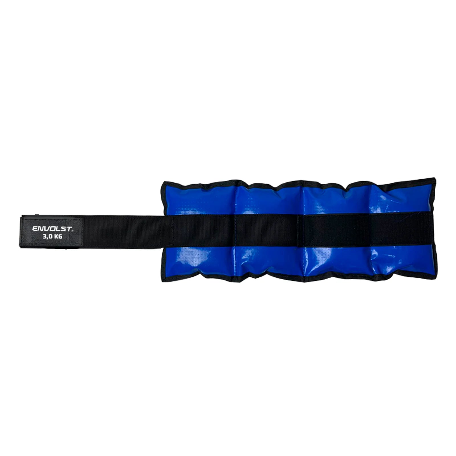 Tornozeleira caneleira em vinilona azul profissional 3kg Envolst - par