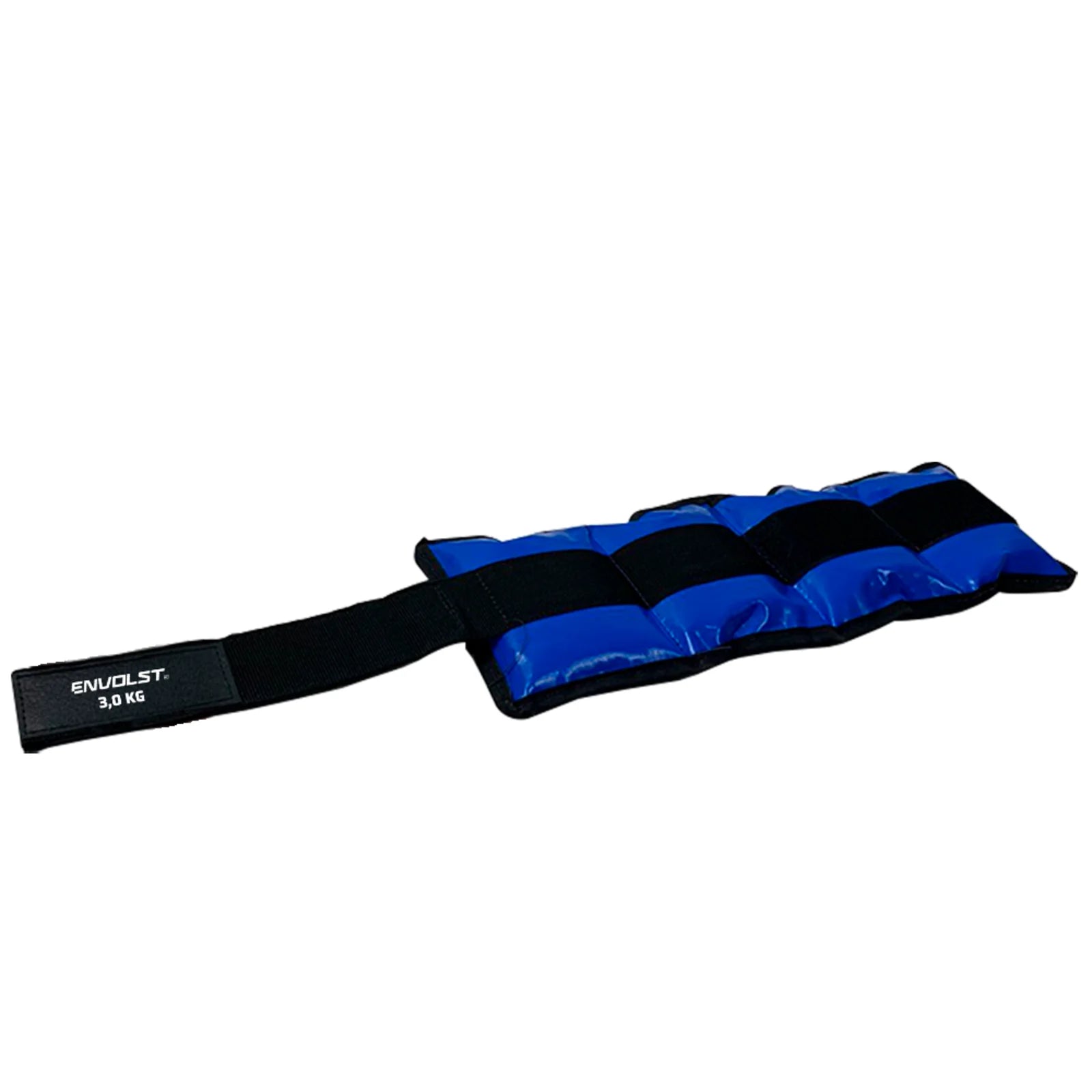 Tornozeleira caneleira em vinilona azul profissional 3kg Envolst - par