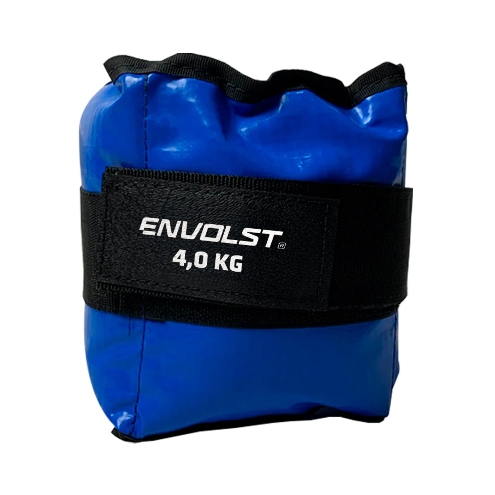 Tornozeleira caneleira em vinilona azul profissional 4kg Envolst - par