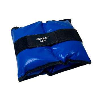 Tornozeleira caneleira em vinilona azul profissional 6kg Envolst - par