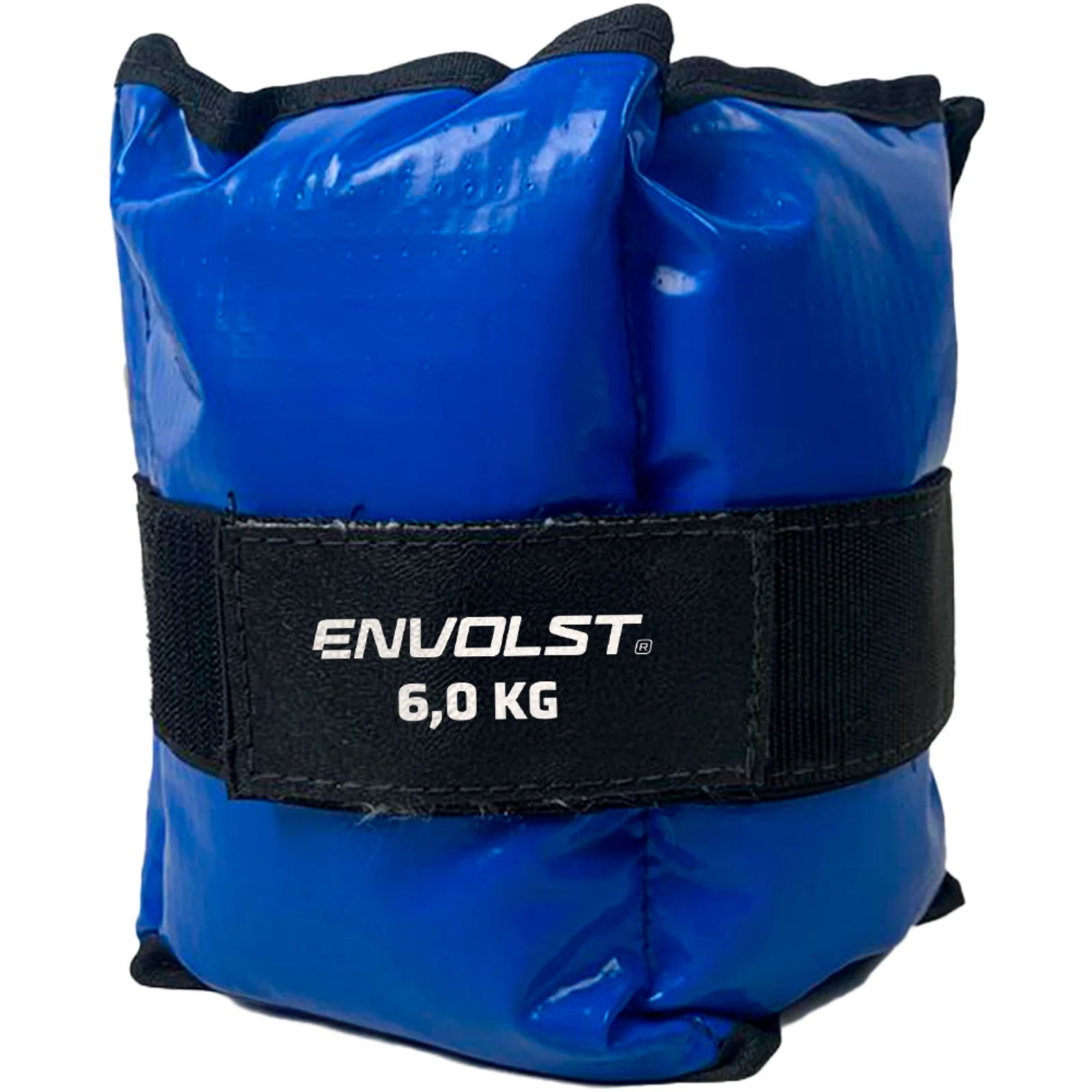 Tornozeleira caneleira em vinilona azul profissional 6kg Envolst - par