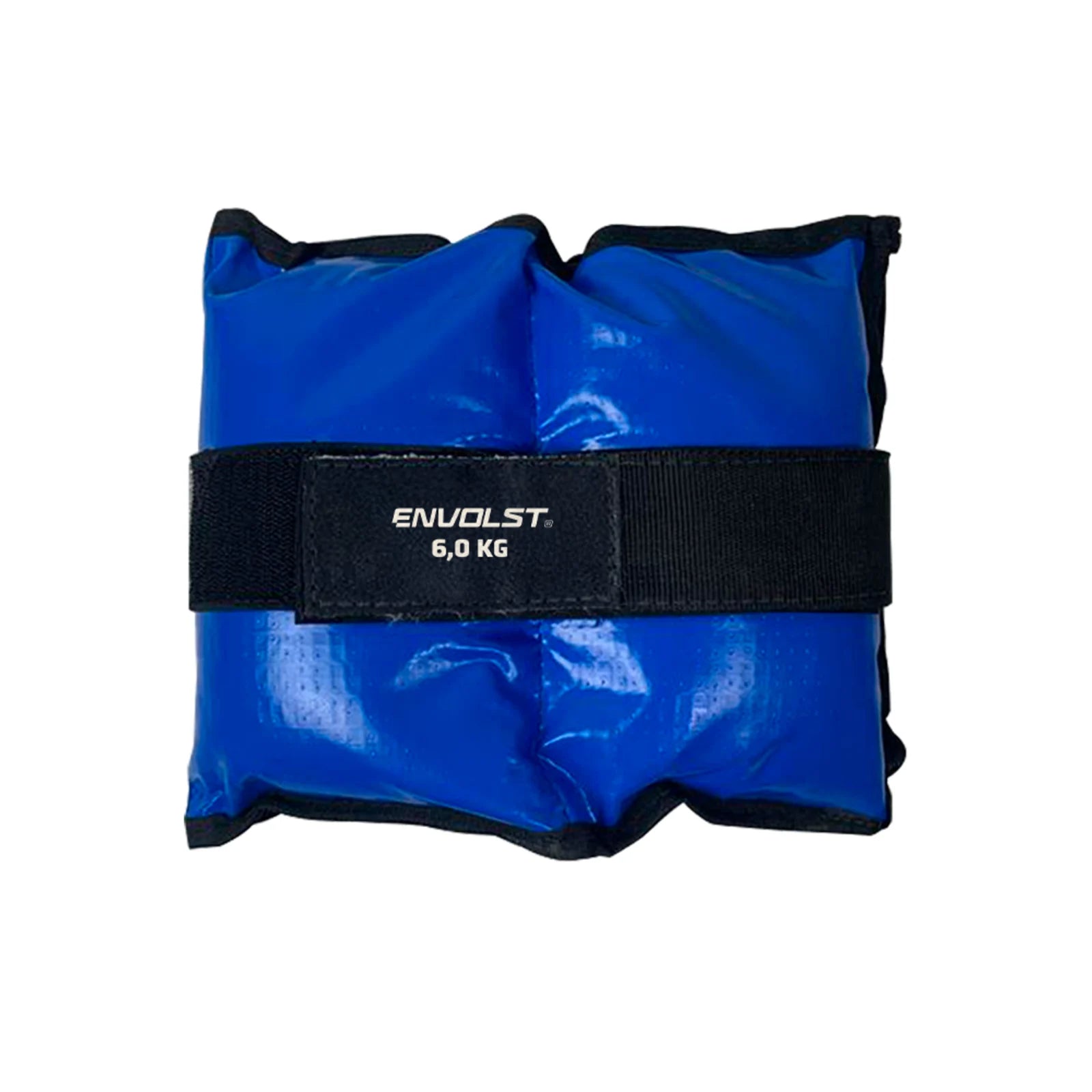 Tornozeleira caneleira em vinilona azul profissional 6kg Envolst - par