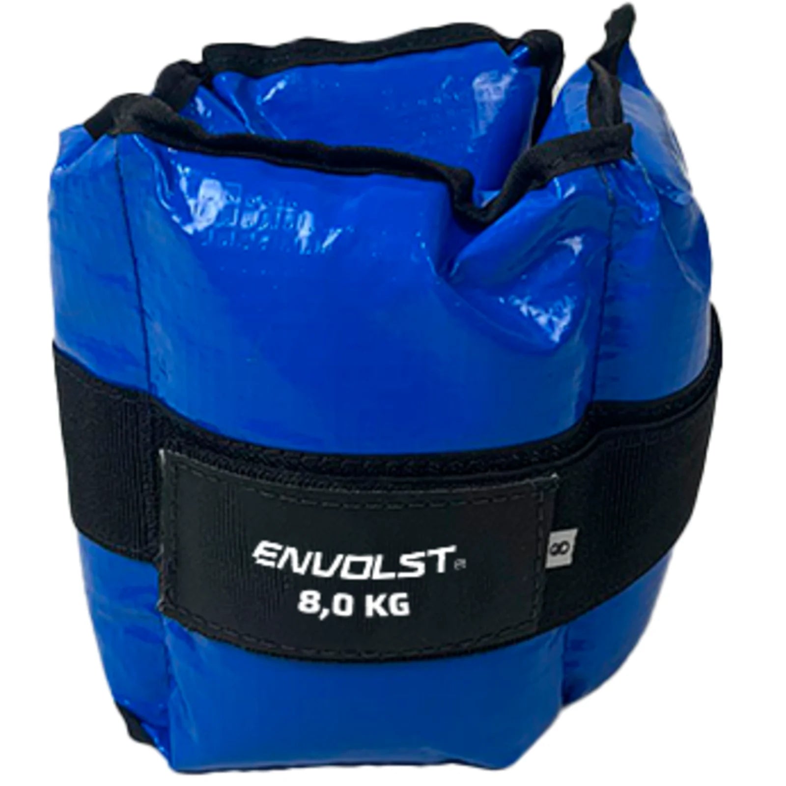 Tornozeleira caneleira em vinilona azul profissional 8kg Envolst - par