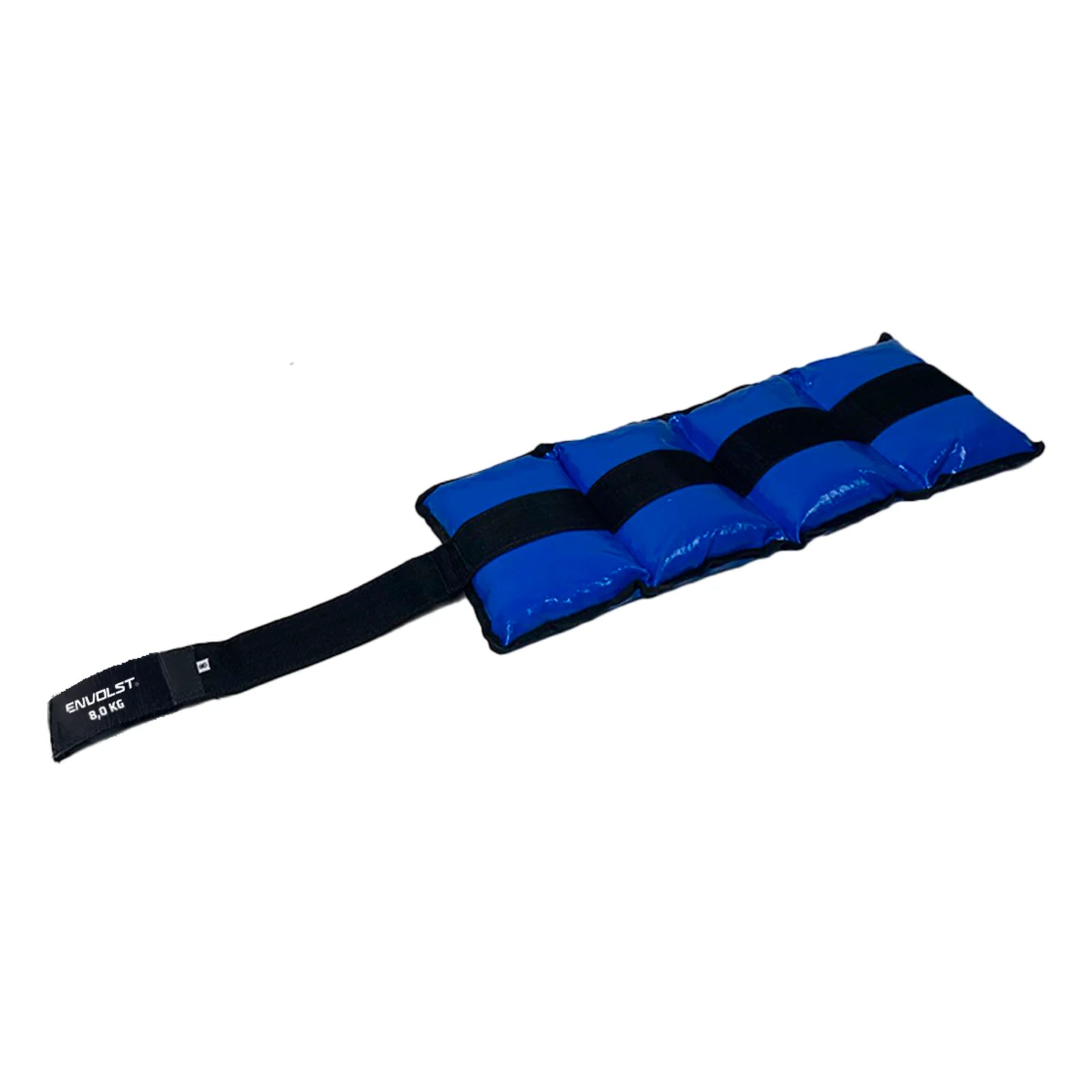 Tornozeleira caneleira em vinilona azul profissional 8kg Envolst - par
