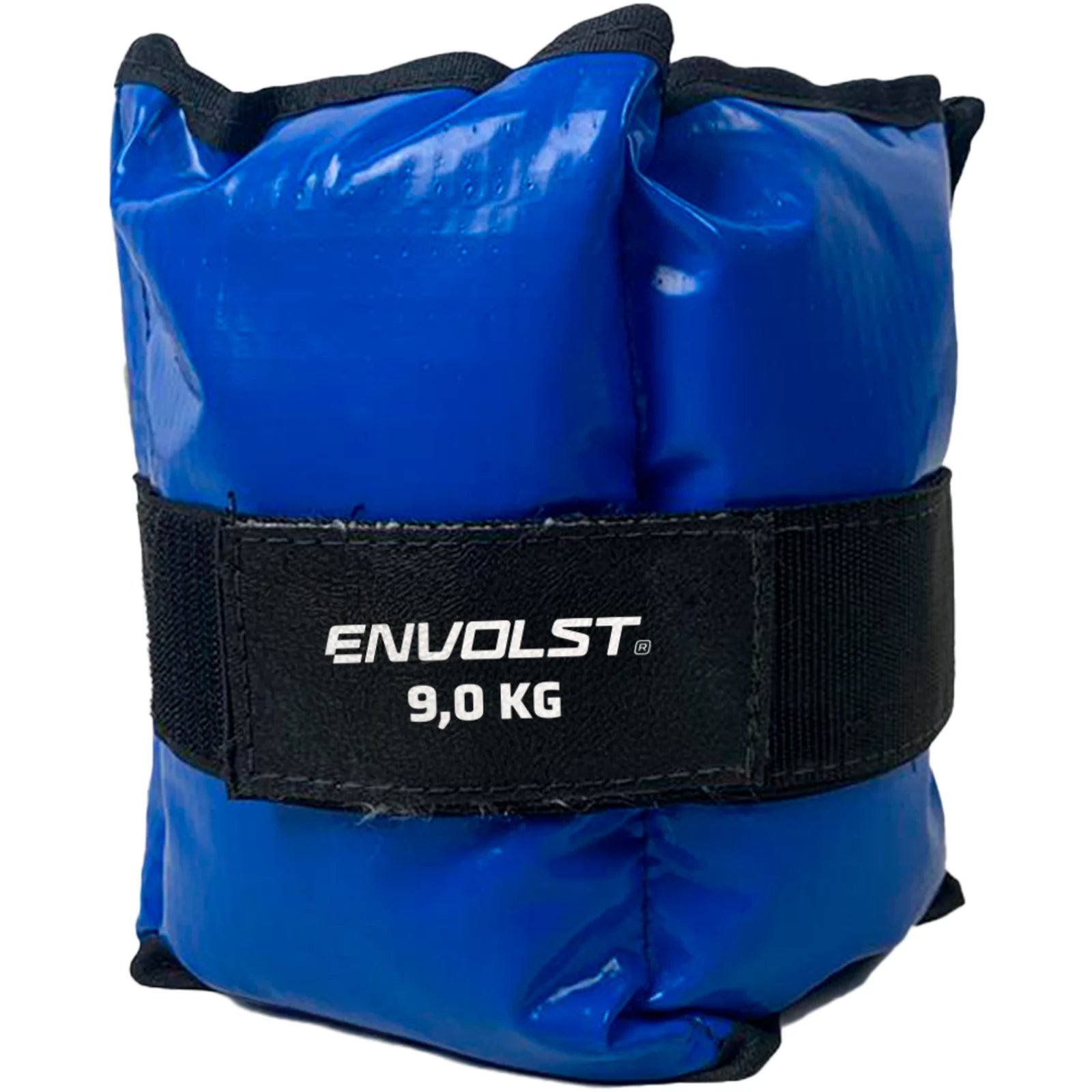 Tornozeleira caneleira em vinilona azul profissional 9kg Envolst - par
